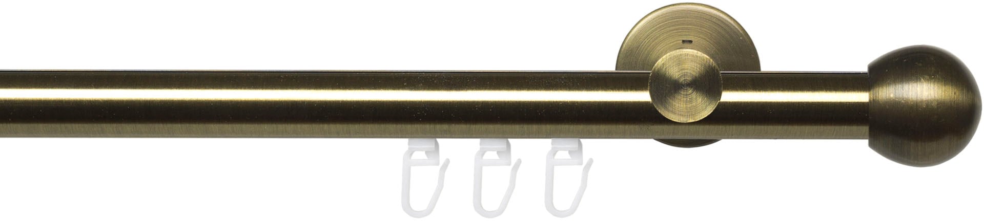 Image of Liedeco Gardinenstange "Innenlaufgarnitur 20 mm Blues Kugel" Ø 20 mm 1 läufig-läufig Fixmass Gardinenstange Komplett