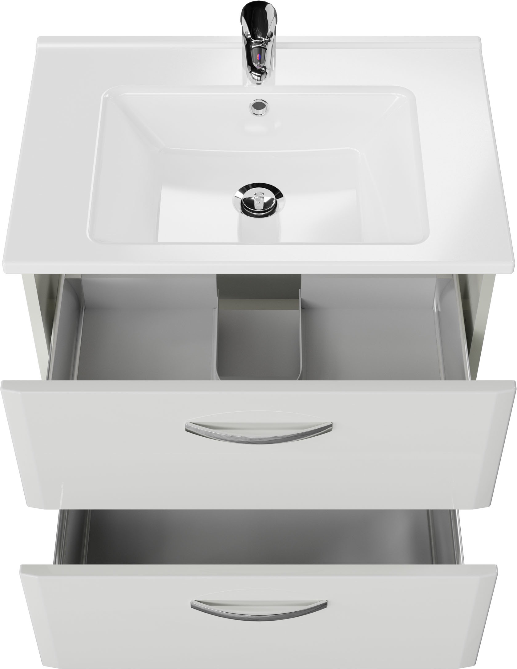Saphir Waschtisch »Quickset 326, mit Keramikbecken, 65cm breit« 2 Stk. tlg.