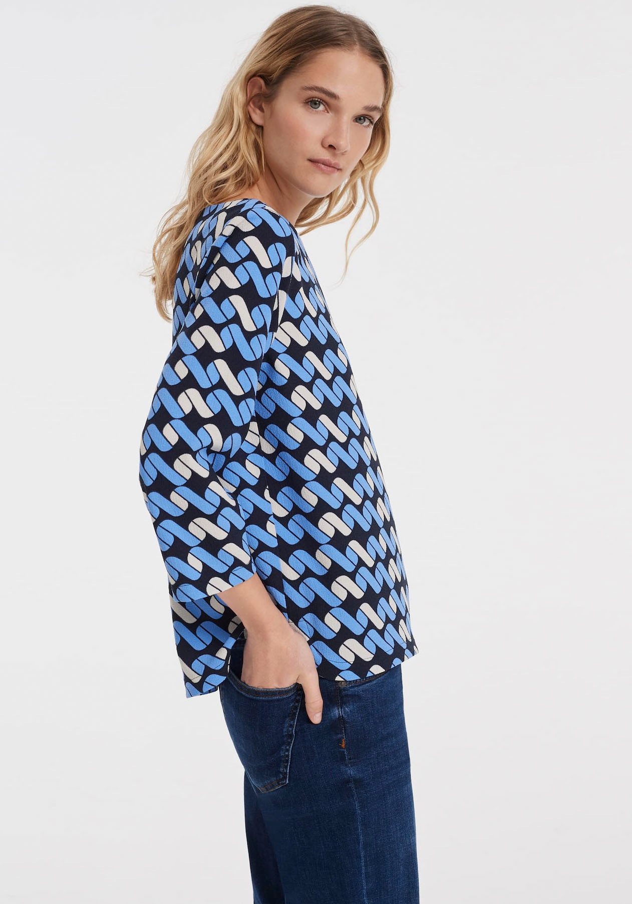 Image of OPUS Schlupfbluse »Fenjo«, im graphischen Print bei Ackermann Versand Schweiz