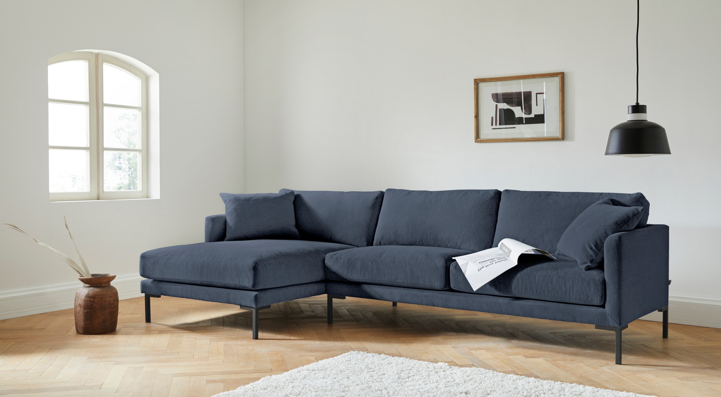 Image of andas Ecksofa »Swante«, extra weich und kuschelig, Füllung mit Federn bei Ackermann Versand Schweiz