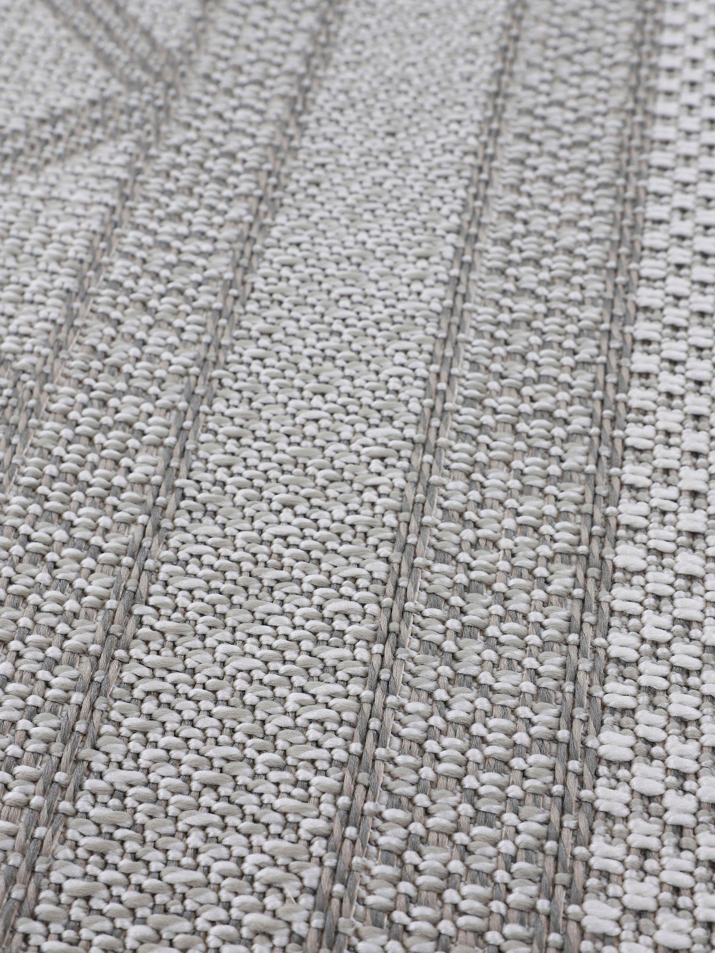 carpetfine Läufer »Boho 104«, rechteckig, 4 mm Höhe, robustes Flachgewebe, Sisal Optik, UV-beständig, Aussenbereich