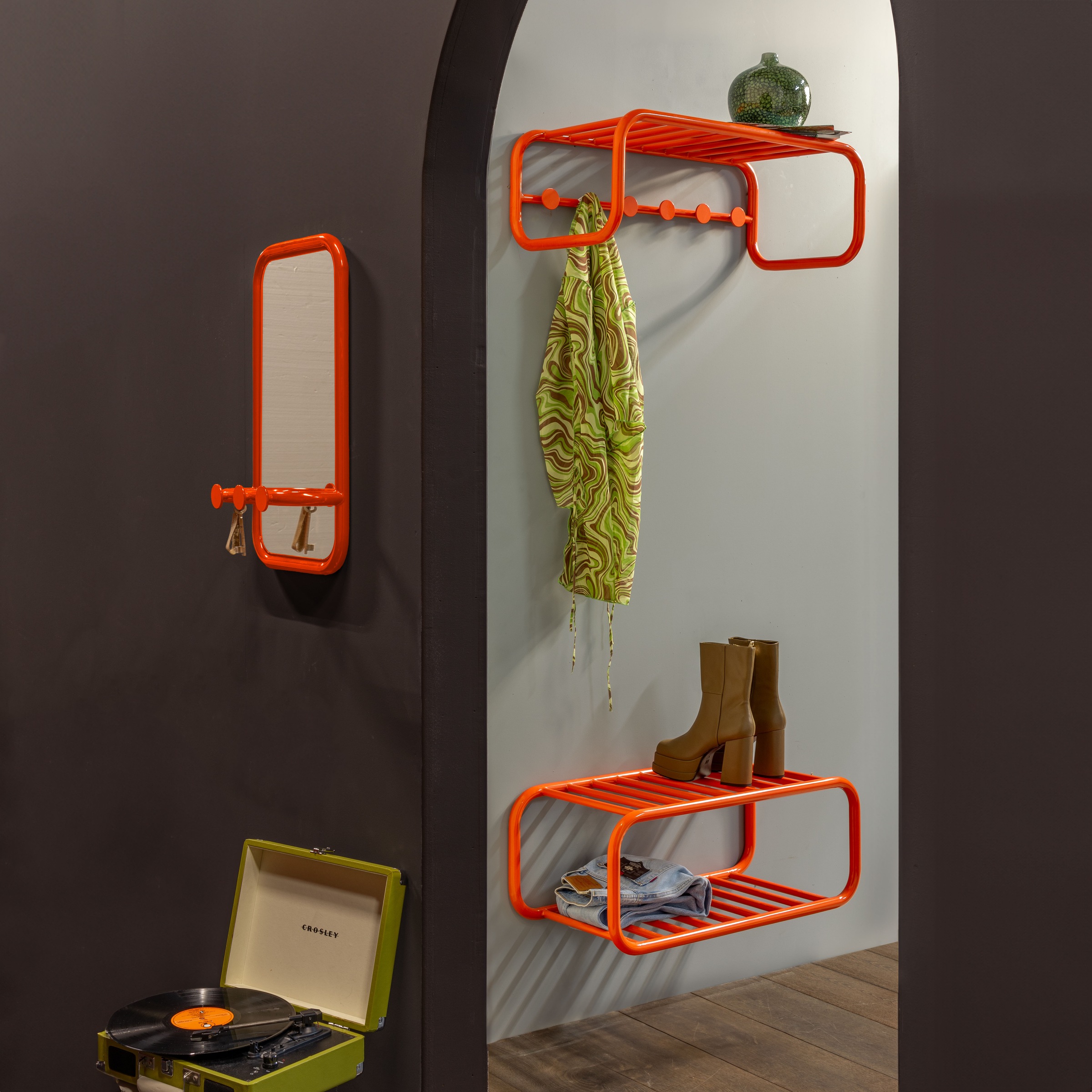 Spinder Design Wandspiegel »RETRO« Retro Spiegel mit 3 Haken