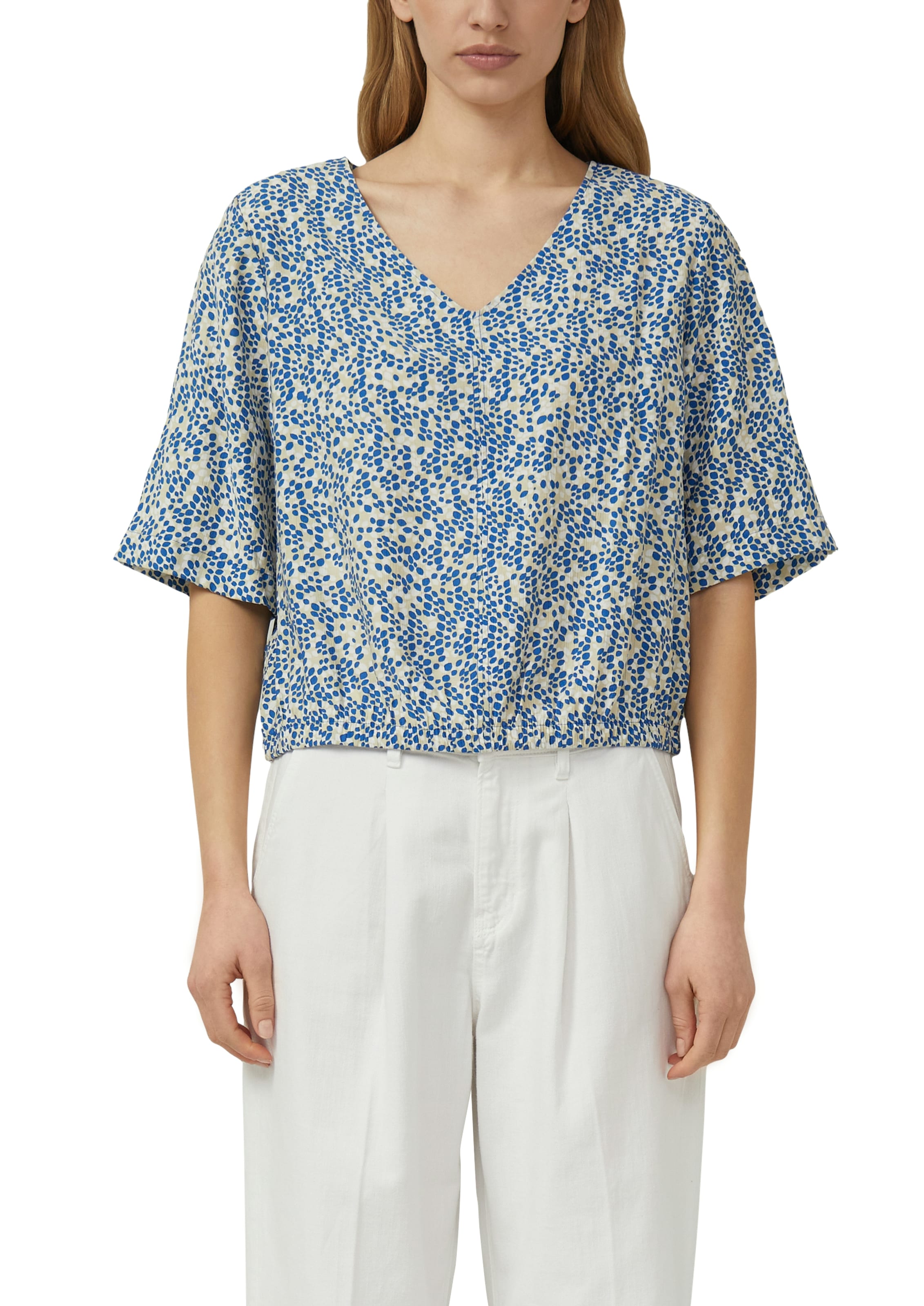 Image of s.Oliver Shirtbluse weite Passform, V-Ausschnitt