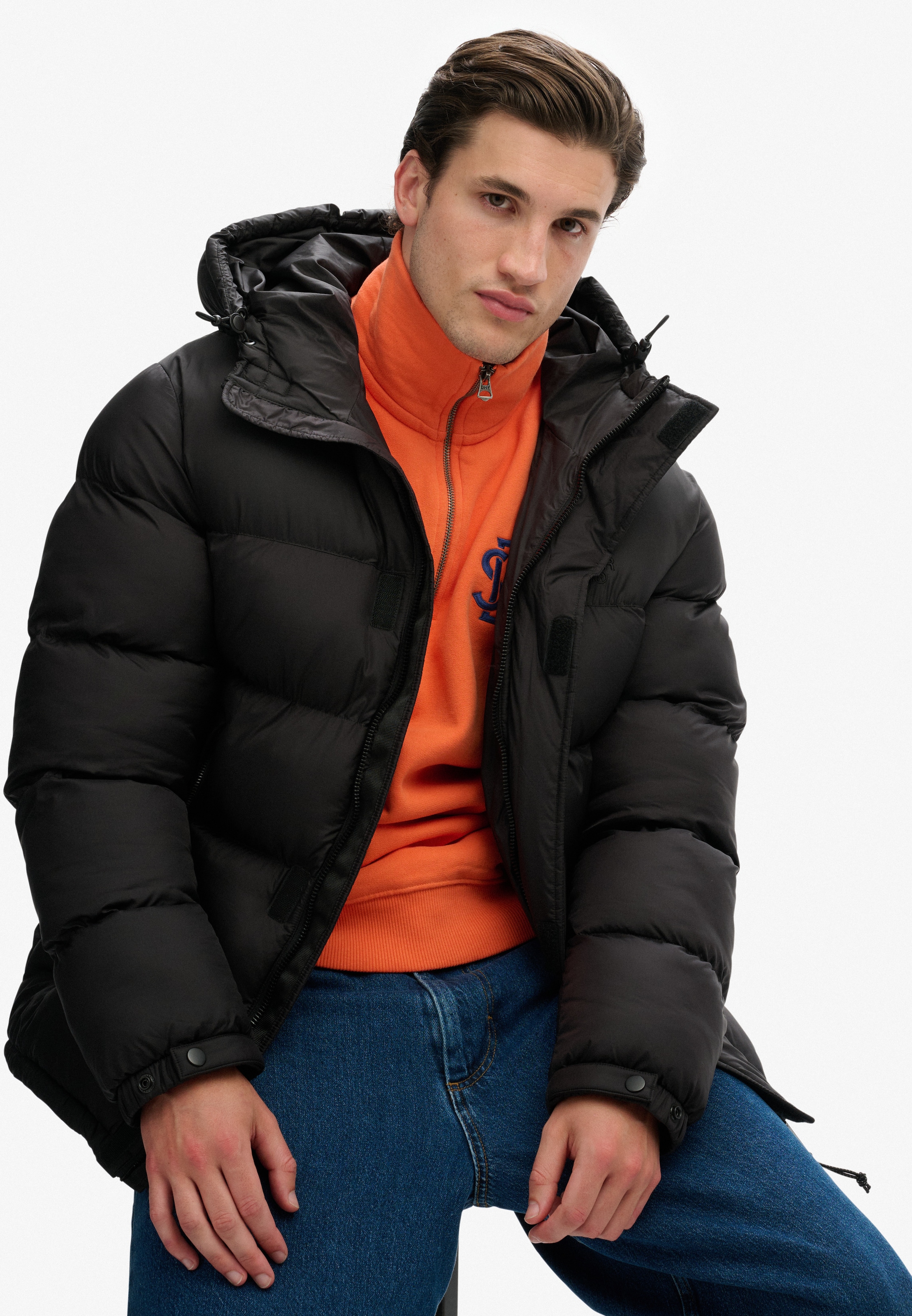 Superdry Steppjacke »HOODED TECH PADDED JKT«, mit Kapuze