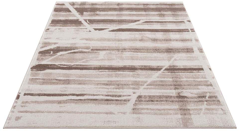 Image of Carpet City Teppich »Moda«, rechteckig, 11 mm Höhe, Kurzflor, Streifen-Muster, Weicher Flor, ideal für Wohnzimmer & Schlafzimmer bei Ackermann Versand Schweiz