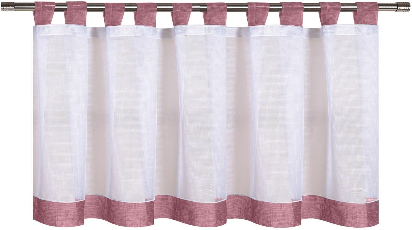 Happy Home Scheibengardine »CARA« Schlaufen 1 Stk. tlg. HxB: 50x150, Webware "Made in Germany"