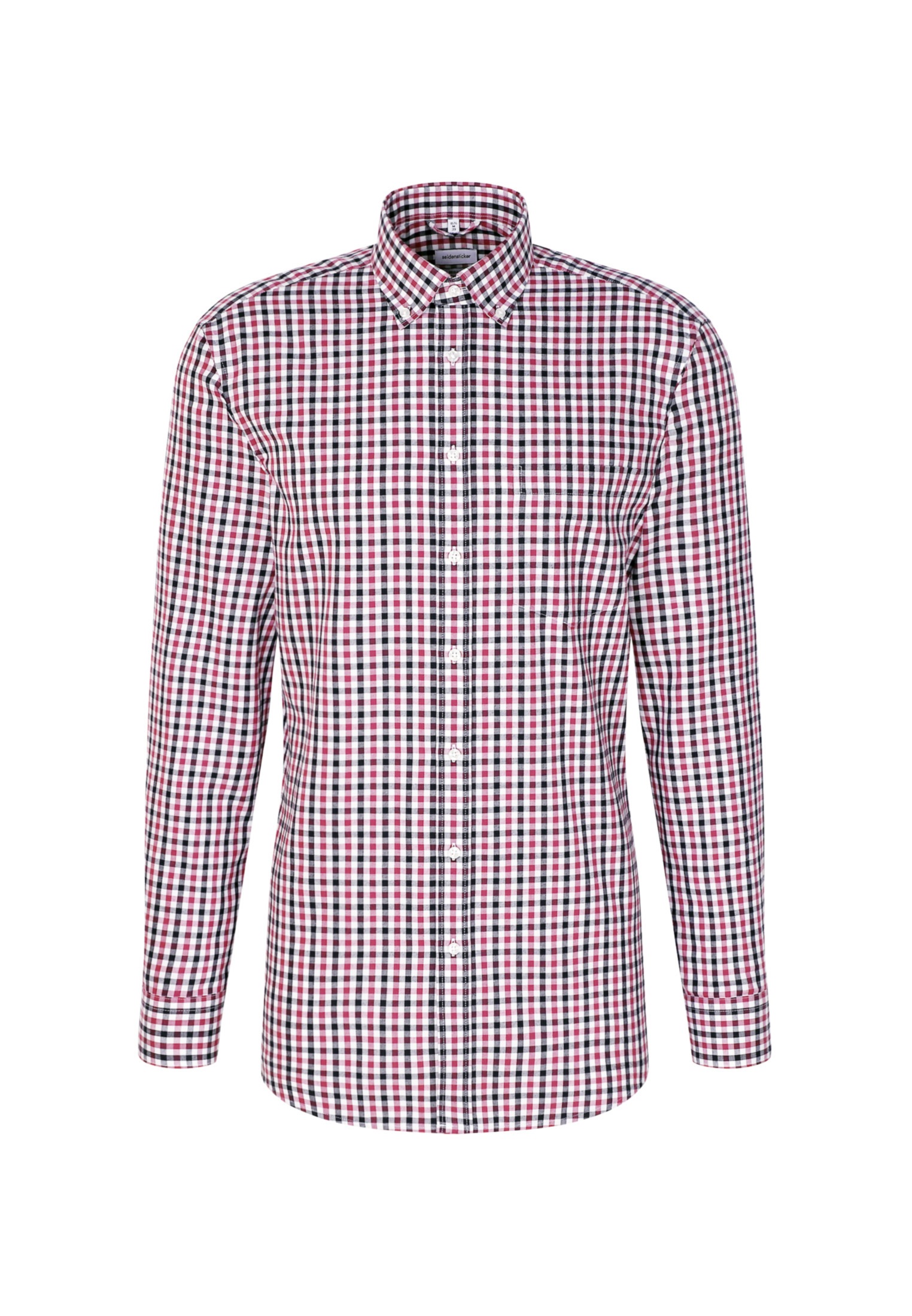 seidensticker Flanellhemd »Regular«, Regular Langarm Button-Down-Kragen Karo