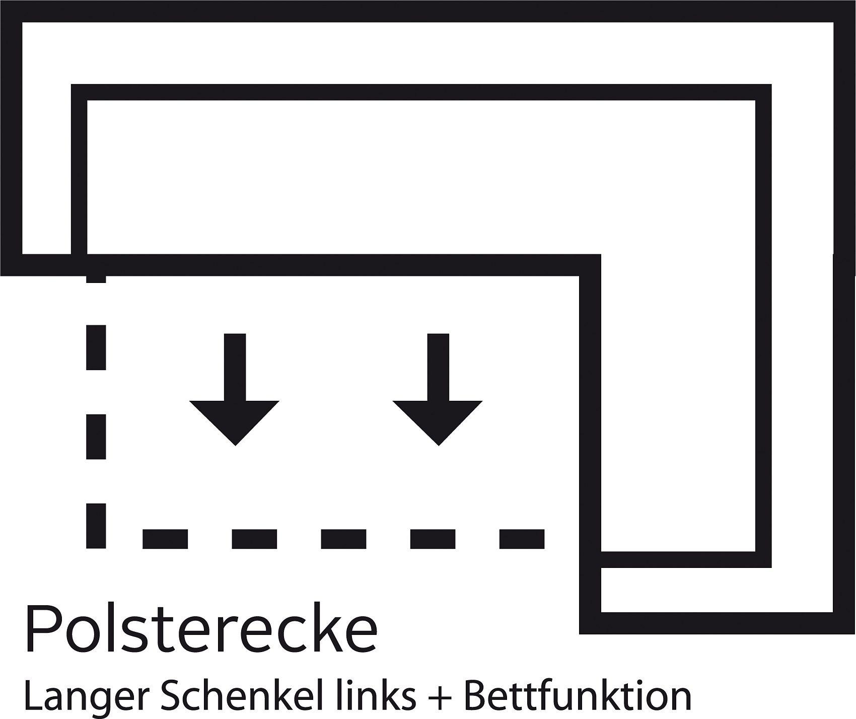 sit&more Ecksofa »Bansin L-Form«, wahlweise mit Bettfunktion