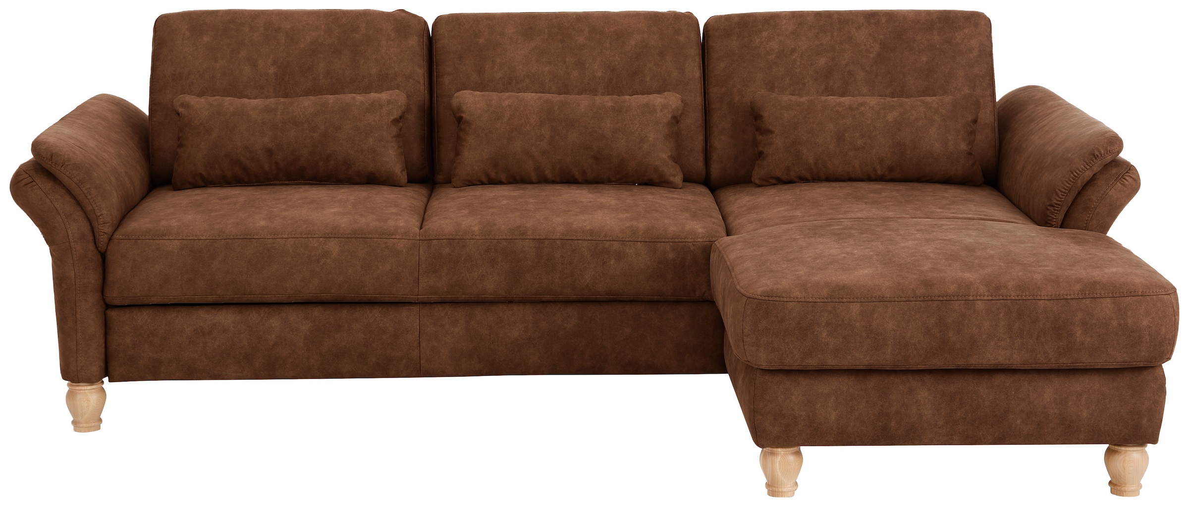 Home affaire Ecksofa »Palace L-Form«, incl. Sitztiefenverstellung, wahlweise mit Bettfunktion und Stauraum