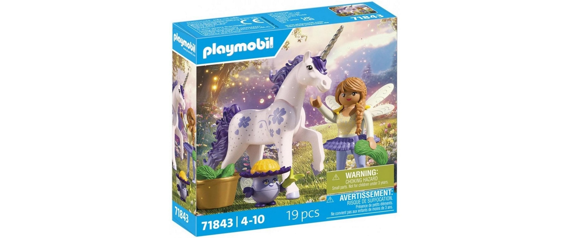 Playmobil® Jeu de construction »Sammeleinhorn, Glückslavendel mit Fee (71843), Princess Magic«