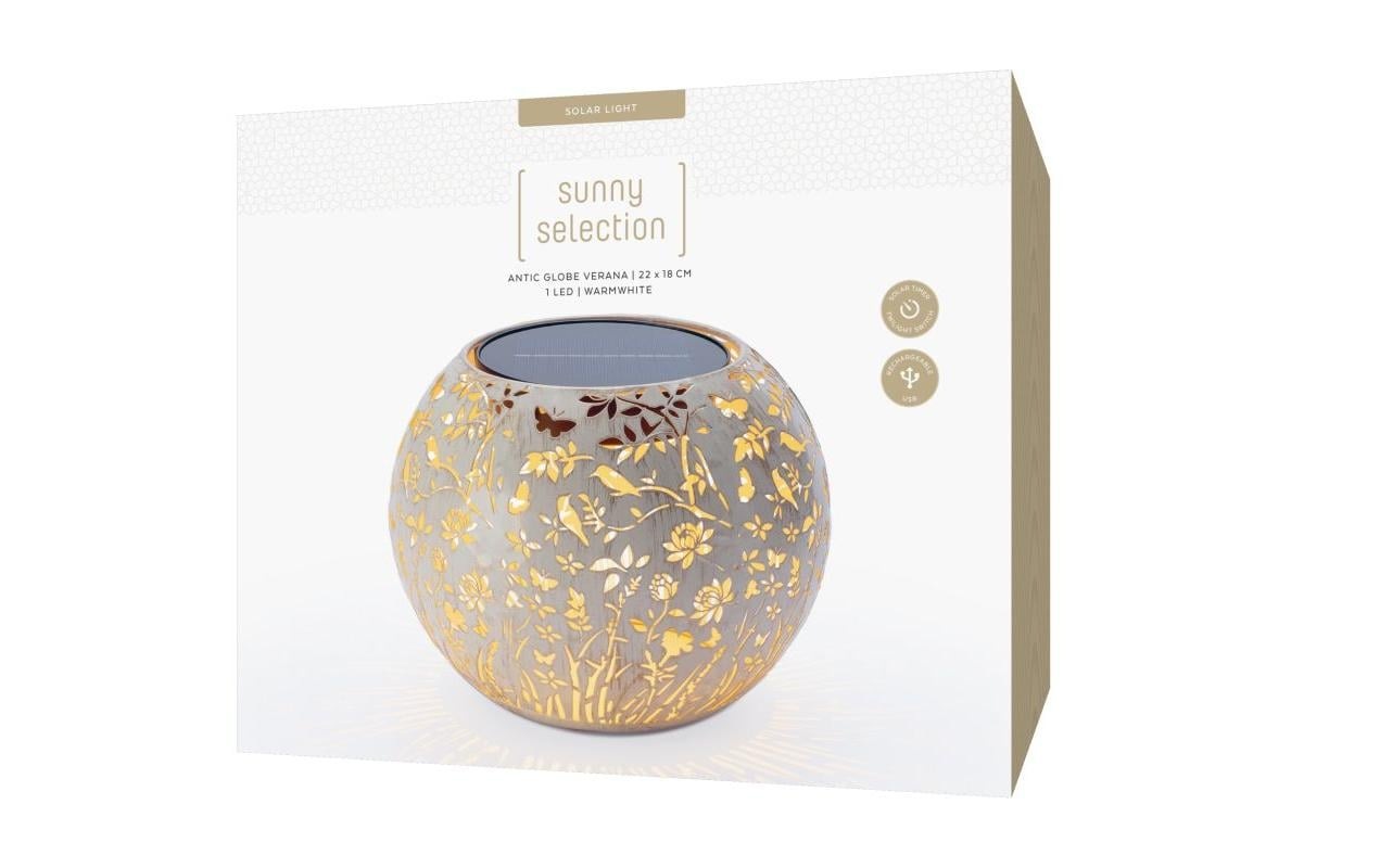 STT LED Solarleuchte »Globe Verana« Warmweiss