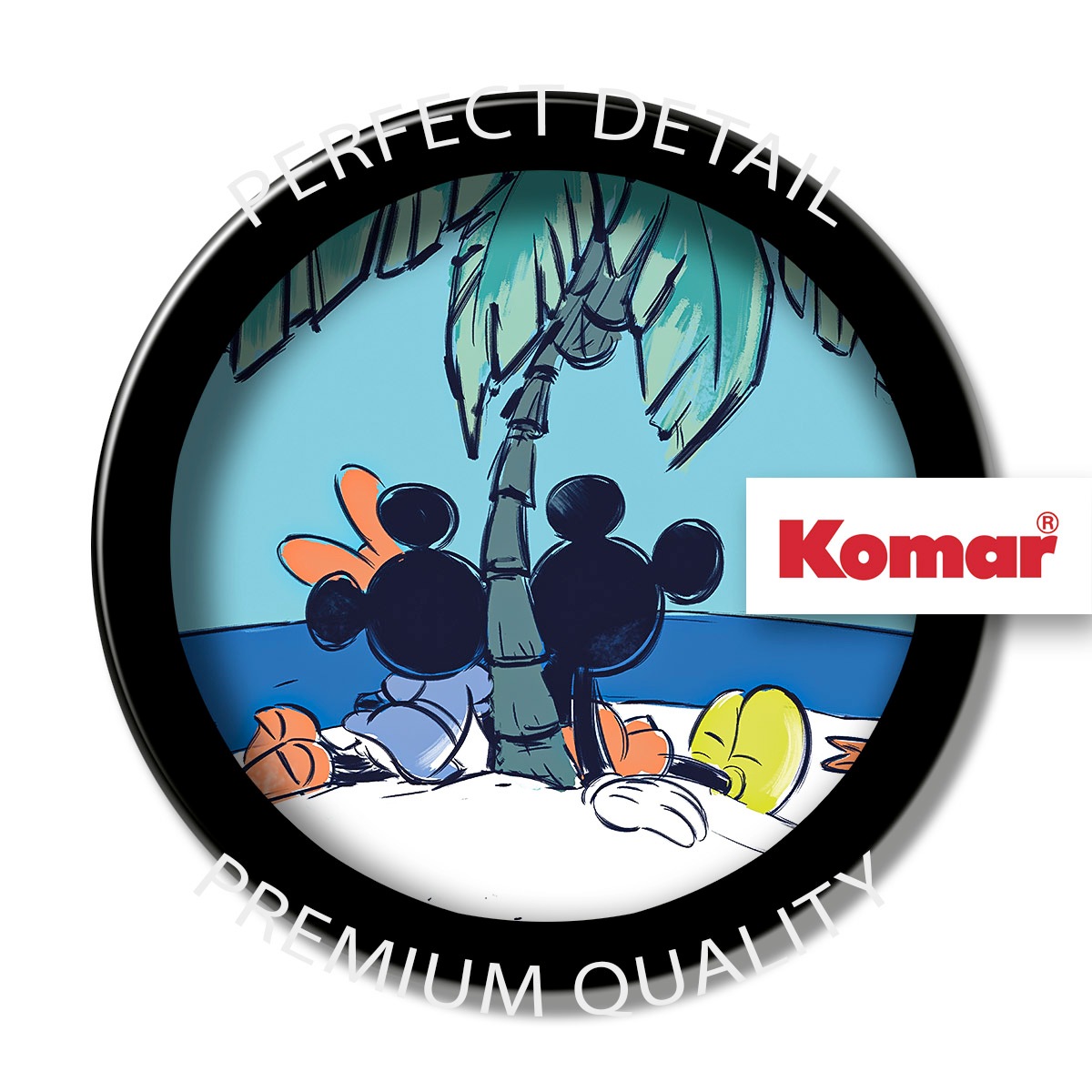Komar Fototapete »Mickey and Minnie Beach Vacation« Comic | bedruckt glatt