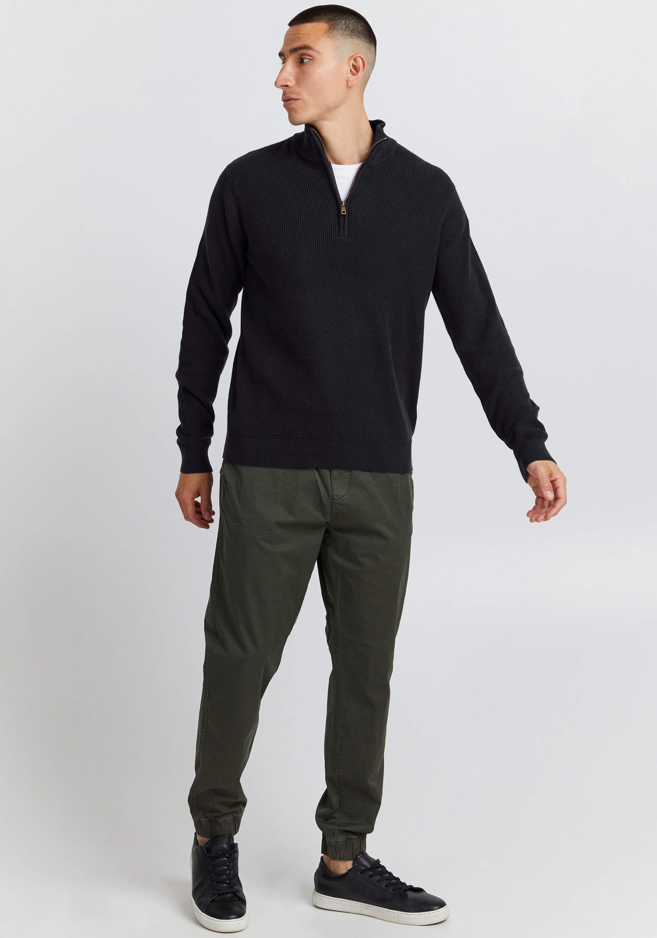 Blend Stehkragenpullover »BL Pullover BHCodford half-zipp«
