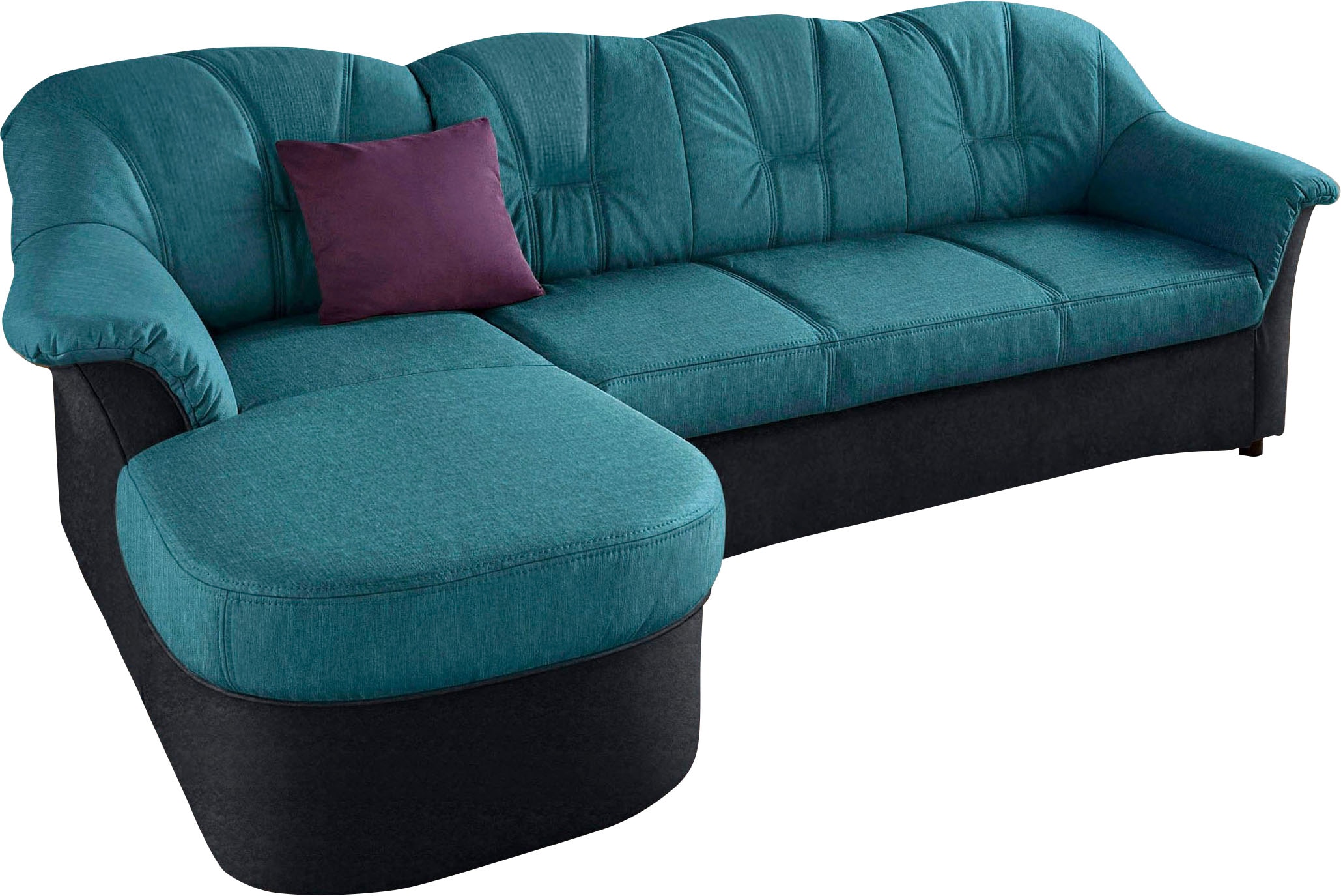 DOMO collection Ecksofa »Flores Schlafsofa, B/T/H:  233/142/86 cm, L-Form« wahlweise mit Bettfunktion, wahlweise mit Federkern, auch in Leder