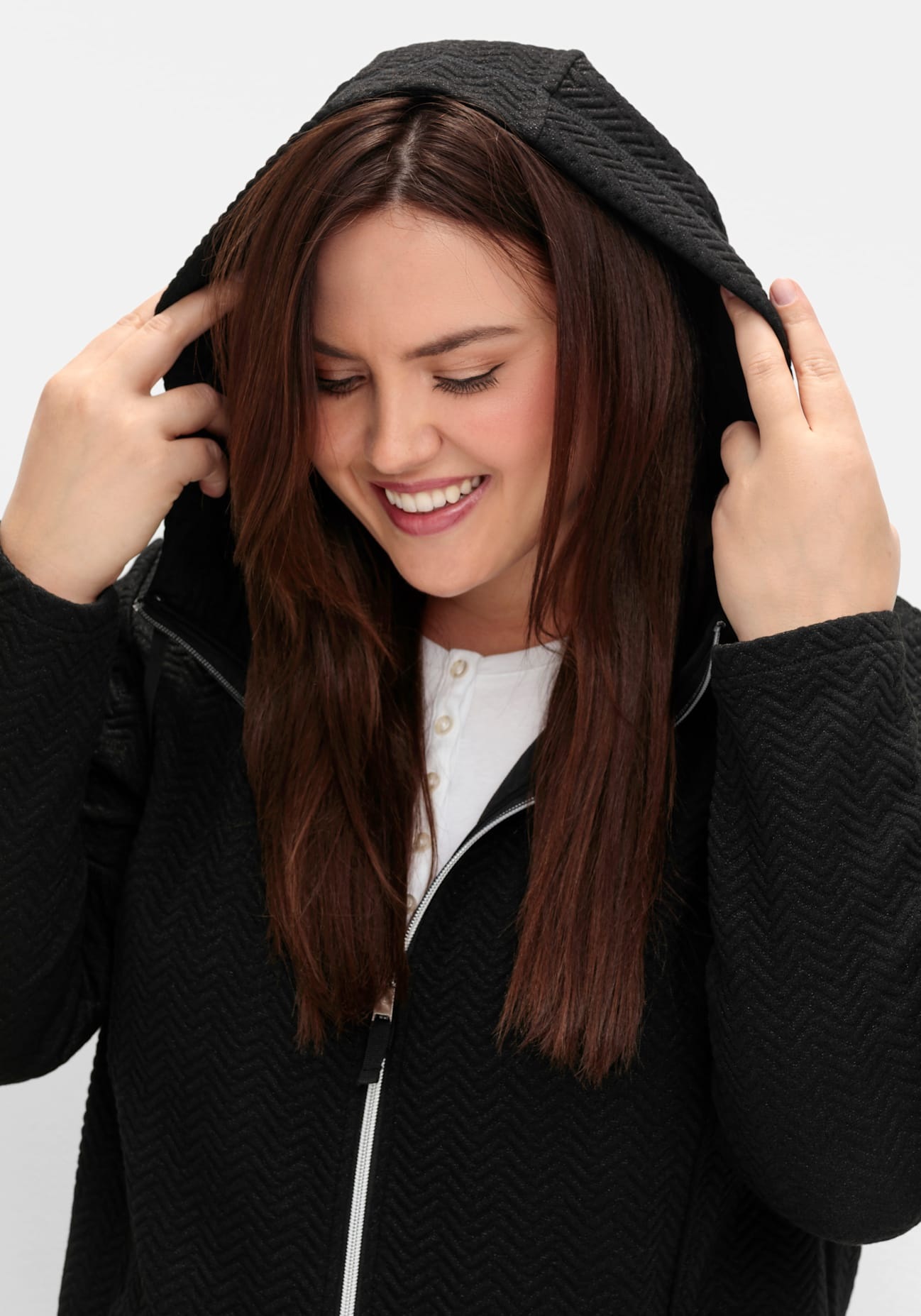 Sheego Shirtjacke »Sweatjacke«, (1 tlg.)
