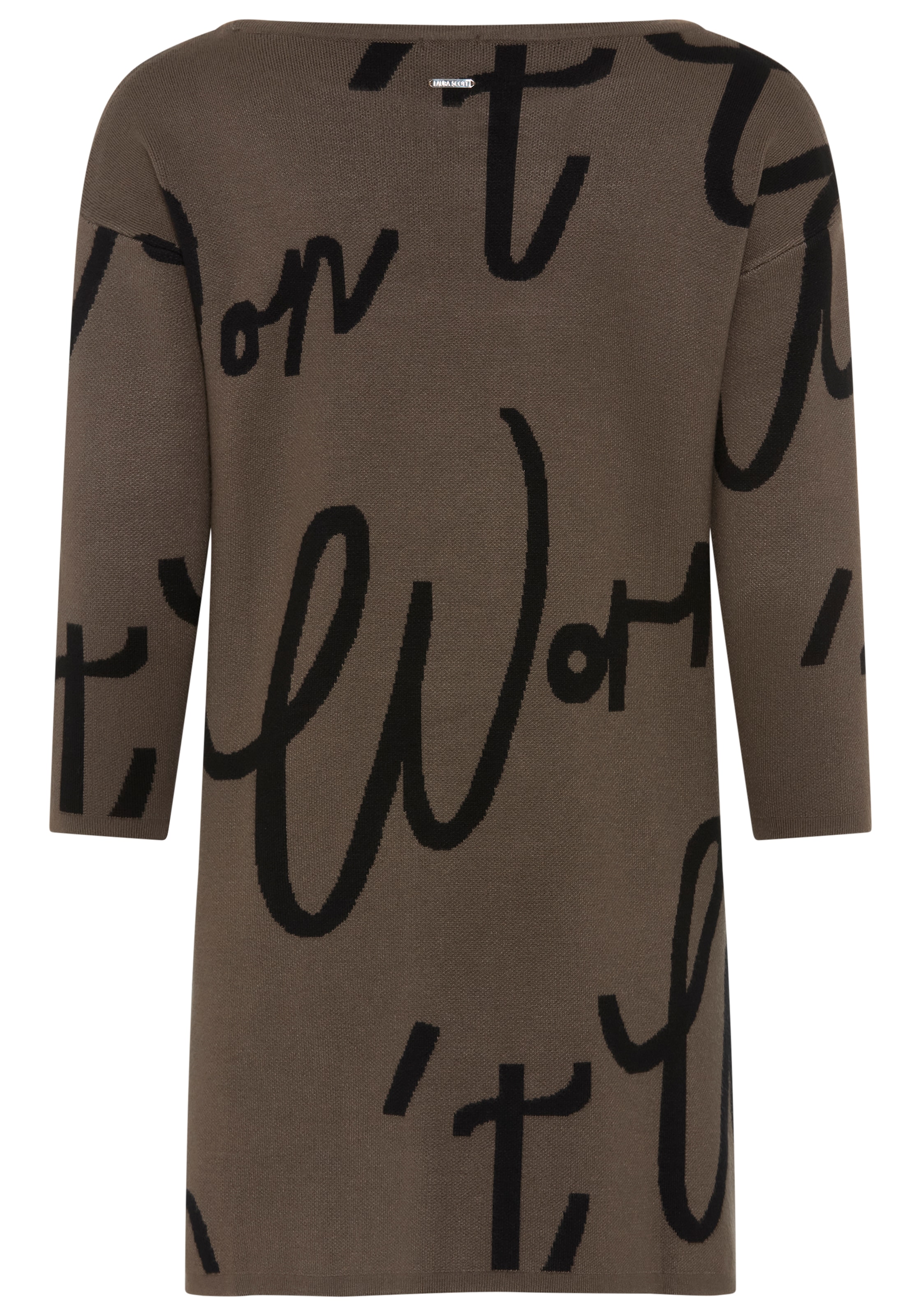 Laura Scott Pull jacquard pull en maille avec lettrage féminin