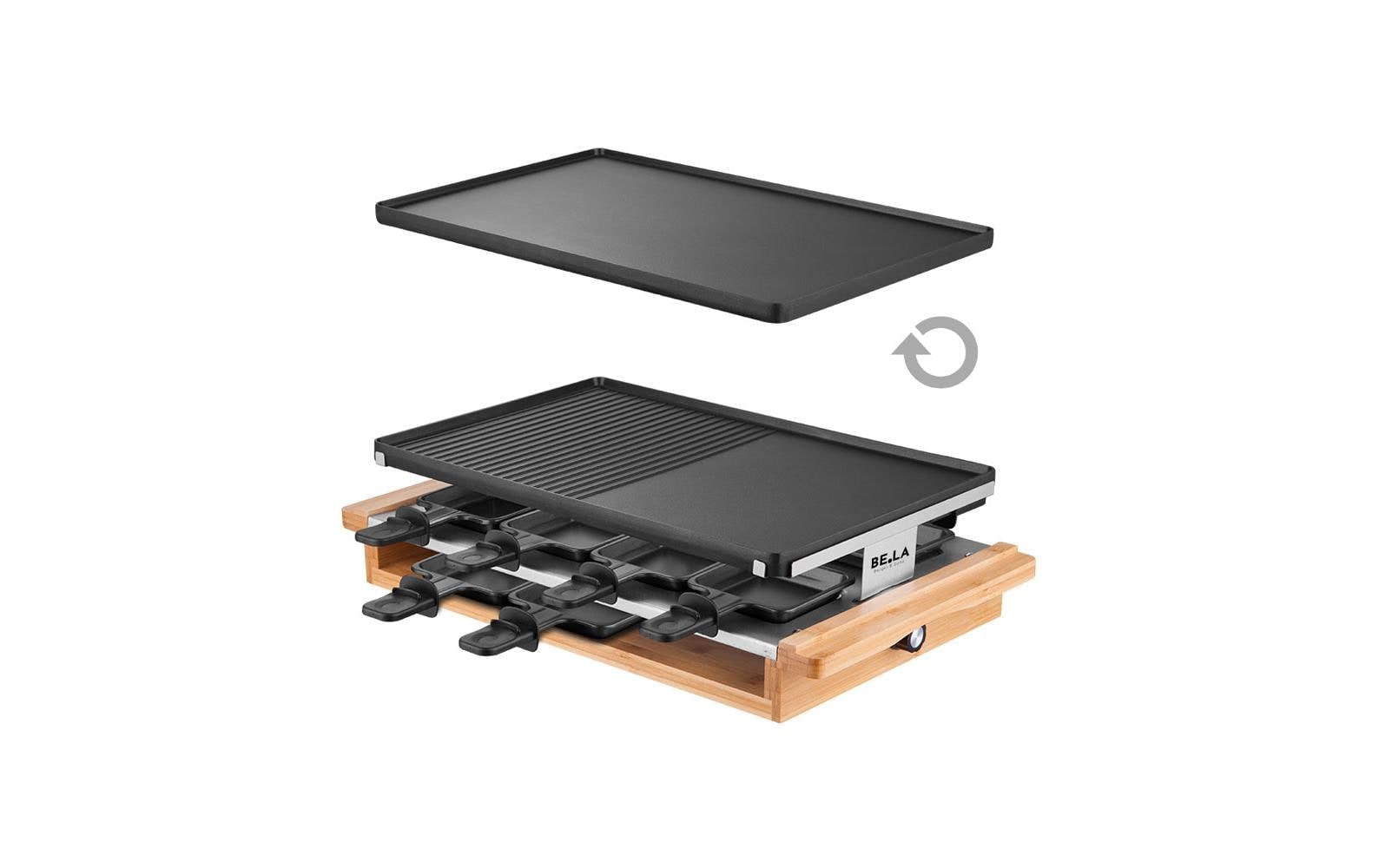   Raclette »Berger Lanz Bamboo 8 Personen« 8 cuis Raclettepfännchen 1.200 W Gril à raclette compact pour soirées conviviales