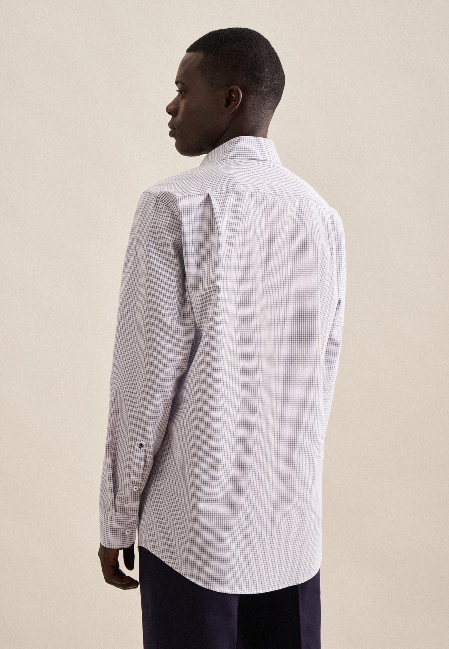 seidensticker Businesshemd »Regular« Regular 1/1 Kentkragen Karo