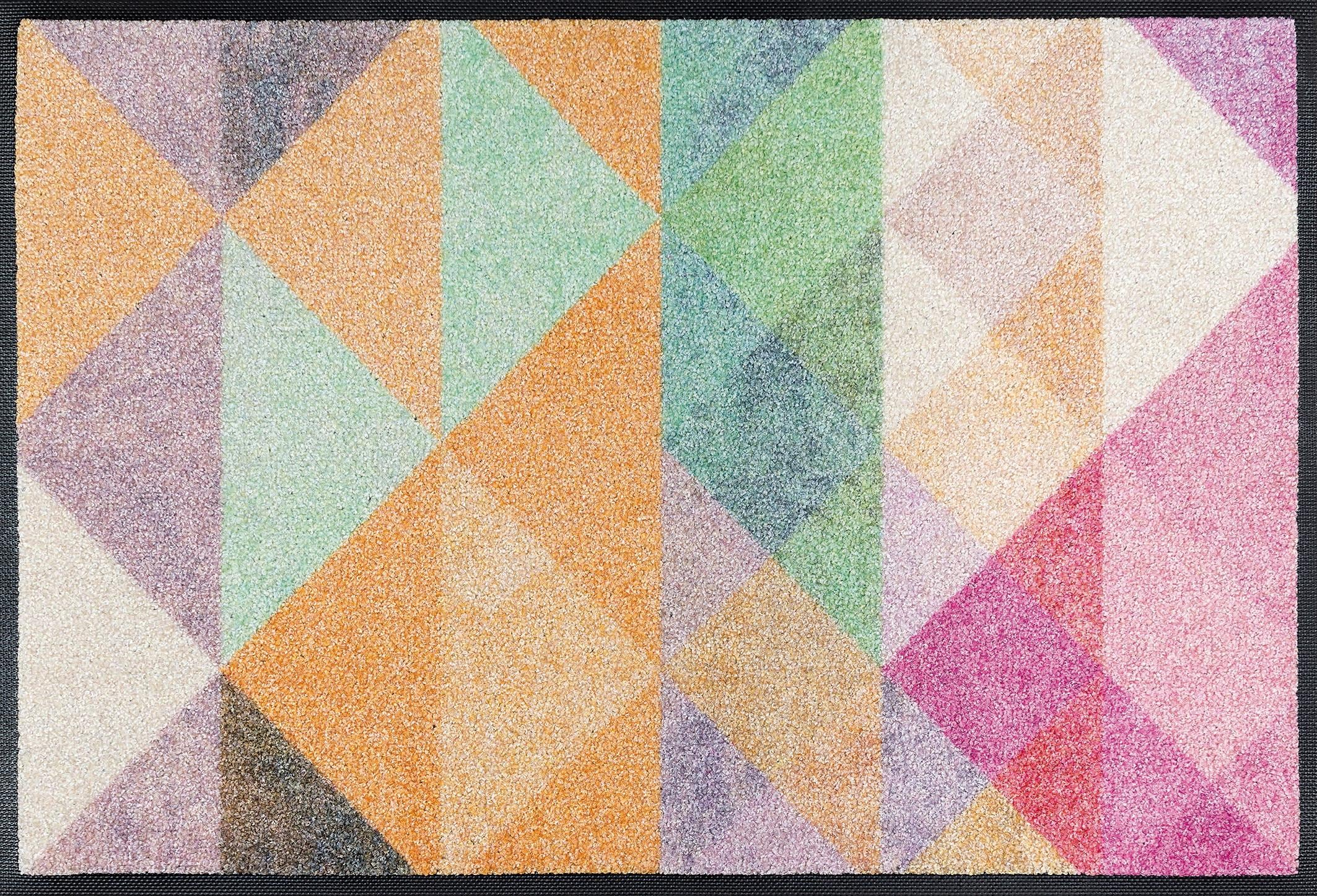 Image of wash+dry by Kleen-Tex Fussmatte "Snorre" rechteckig 9 mm Höhe Schmutzfangmatte, modernes geometrisches Design, rutschhemmend