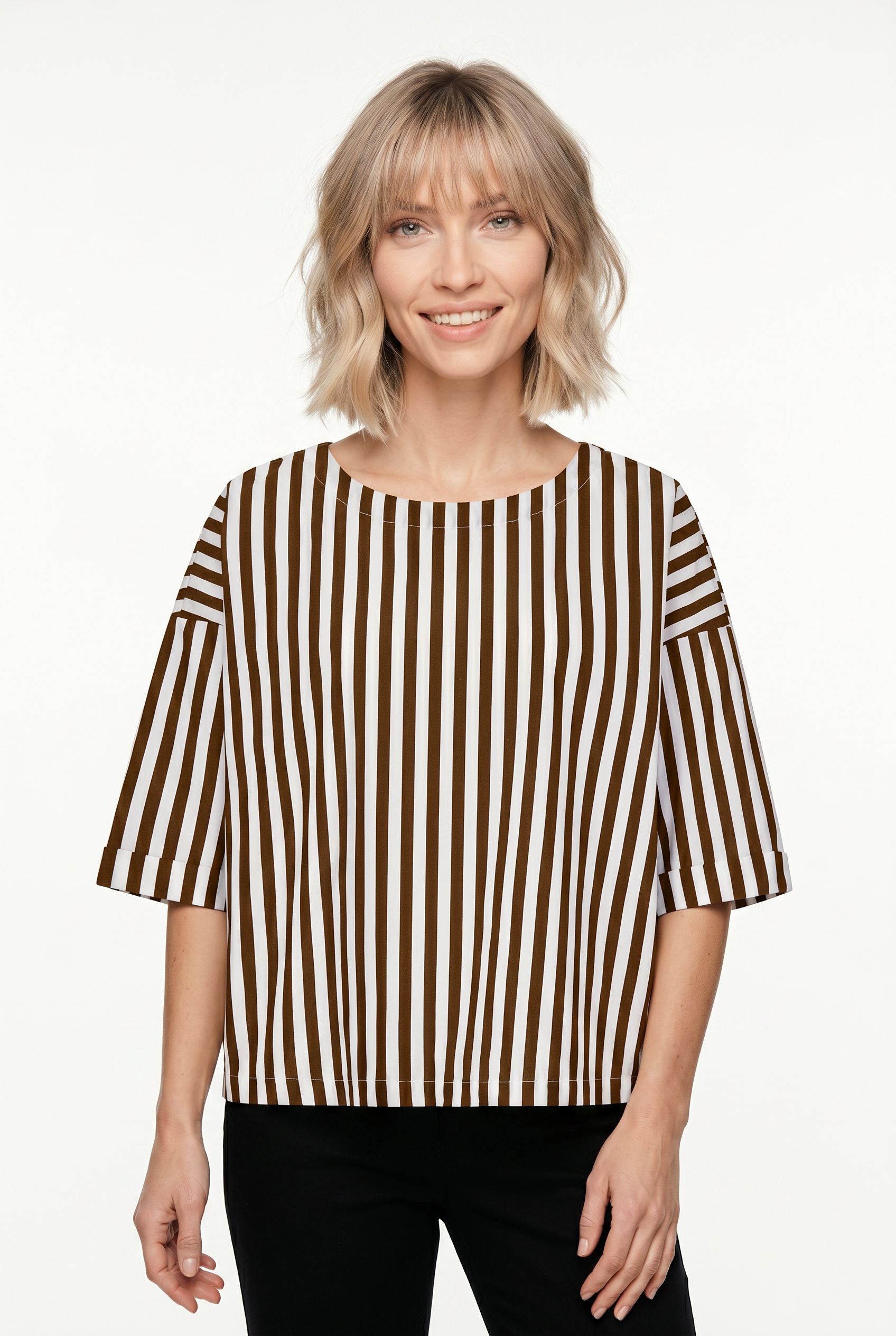 Image of RICHROYAL Blusentop Regular fit mit Streifenmuster