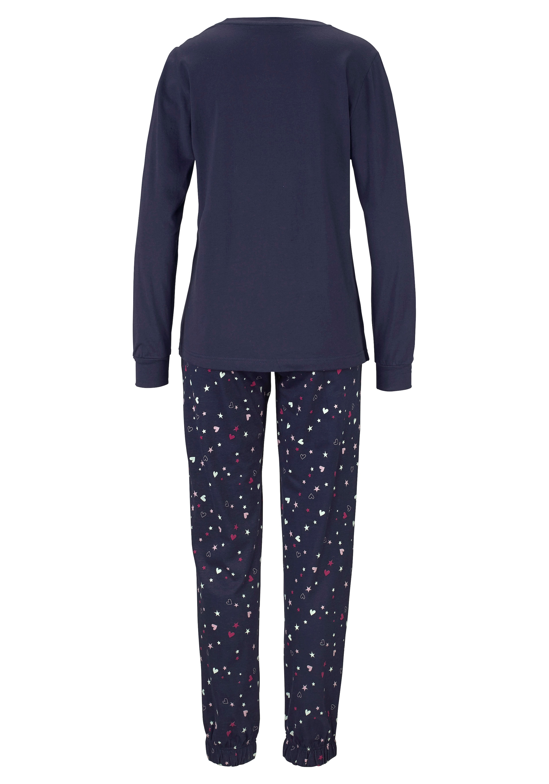 Vivance Dreams Pyjama 2 cuis tlg., mit glitzerndem Print