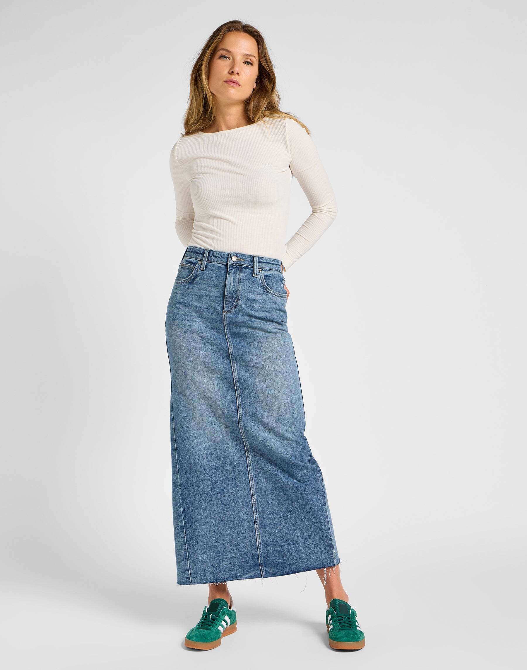 Lee® Jeansrock »LEE Jeansrock Back Slit Maxi Skirt«