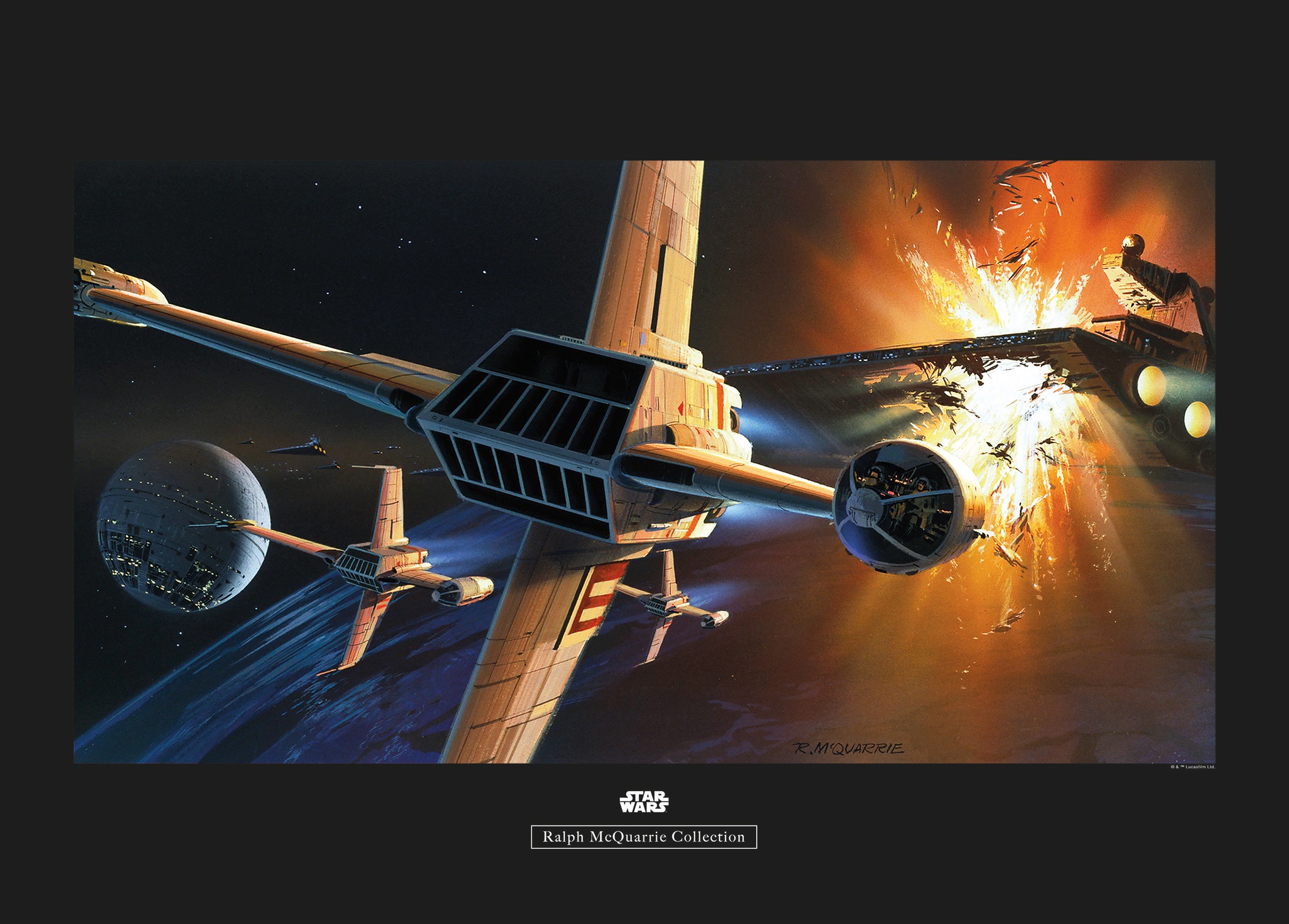 Image of Komar Poster »Star Wars Classic RMQ Endor Orbit War«, Star Wars bei Ackermann Versand Schweiz