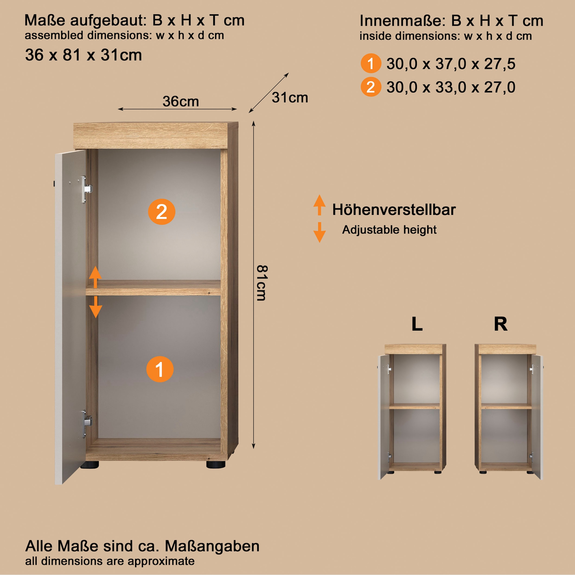 welltime Ensemble de meubles de salle de bain »Isera« 4 cuis tlg.