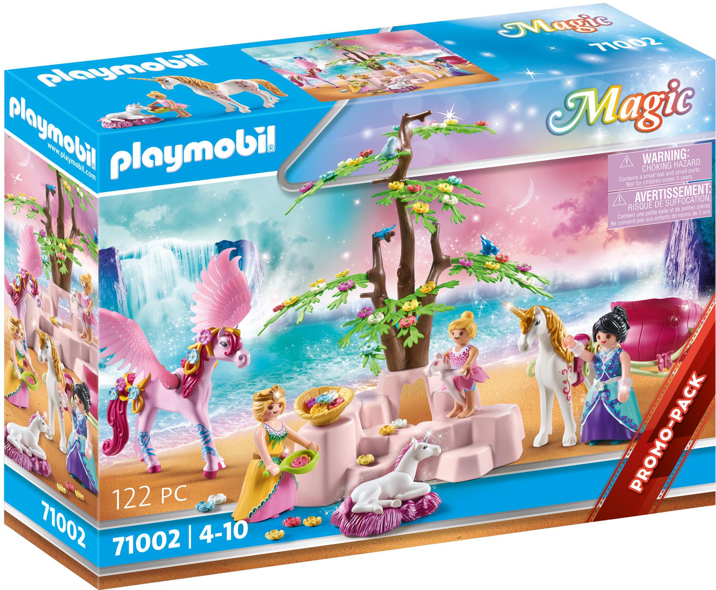 Image of Playmobil® Konstruktions-Spielset »Einhornkutsche mit Pegasus (71002), Magic«, (122 St.), Made in Germany bei Ackermann Versand Schweiz