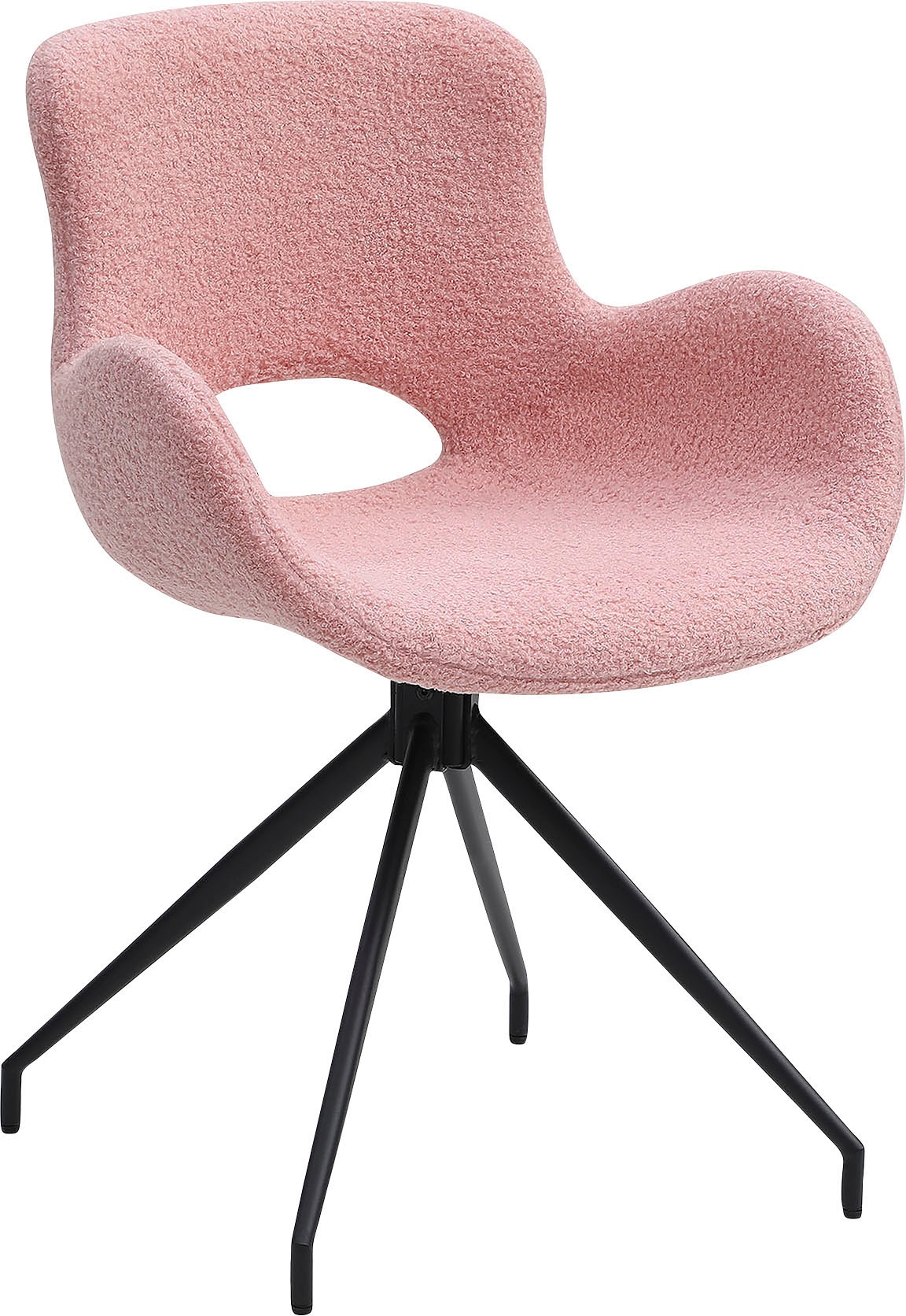 180° SalesFever Cut-Out Struktur Sitzfläche, der kaufen (100% Polyester), Rücken mit Esszimmerstuhl, Drehplatte unter
