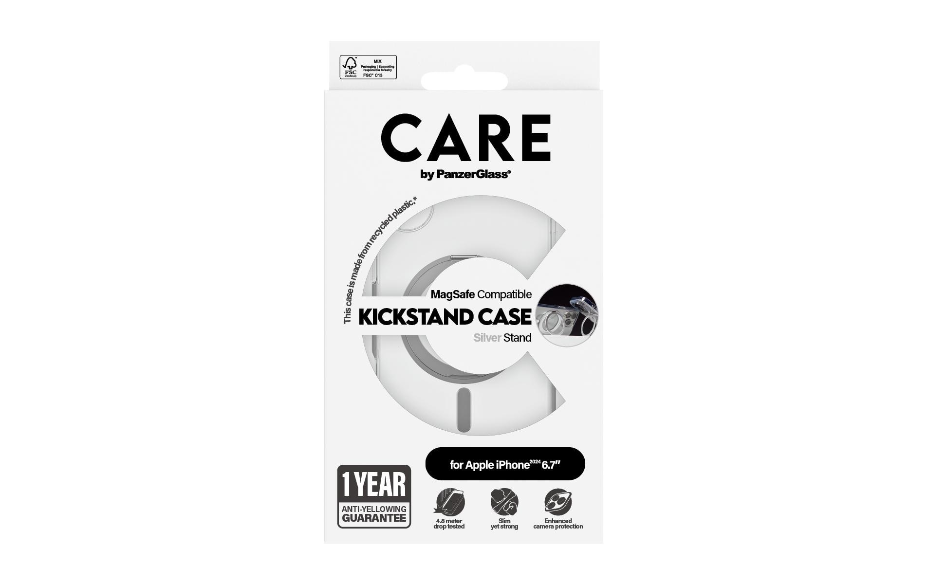 CARE by PanzerGlass Backcover »Feature Kickstand iPhone 16 Plus«, iPhone 16 Plus