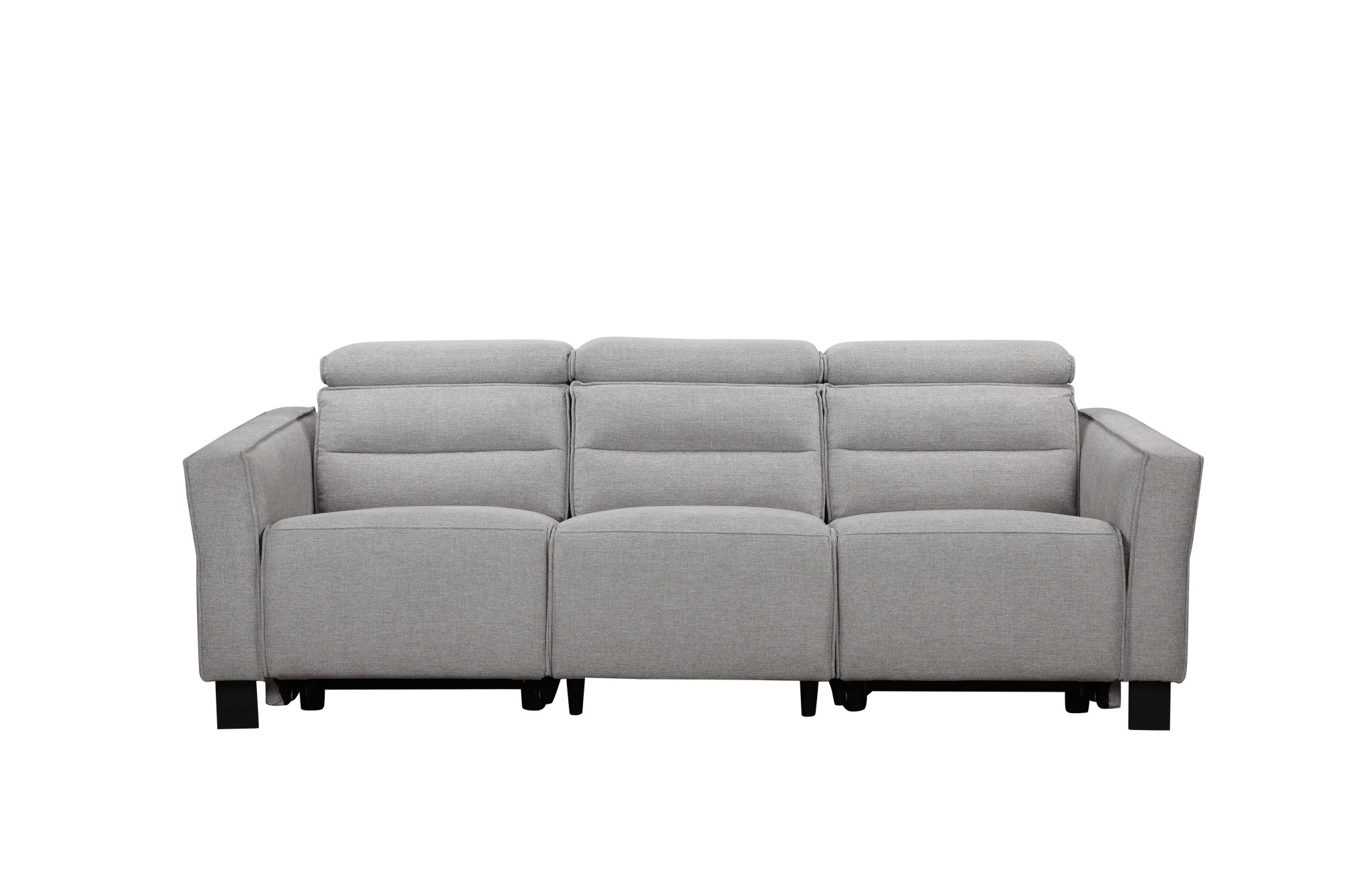 GOODproduct 3-places »Carpari Webstoff, 224 cm, man./elektr. Relaxfunktion« (USB A/C), ainsi que réglage de la tête