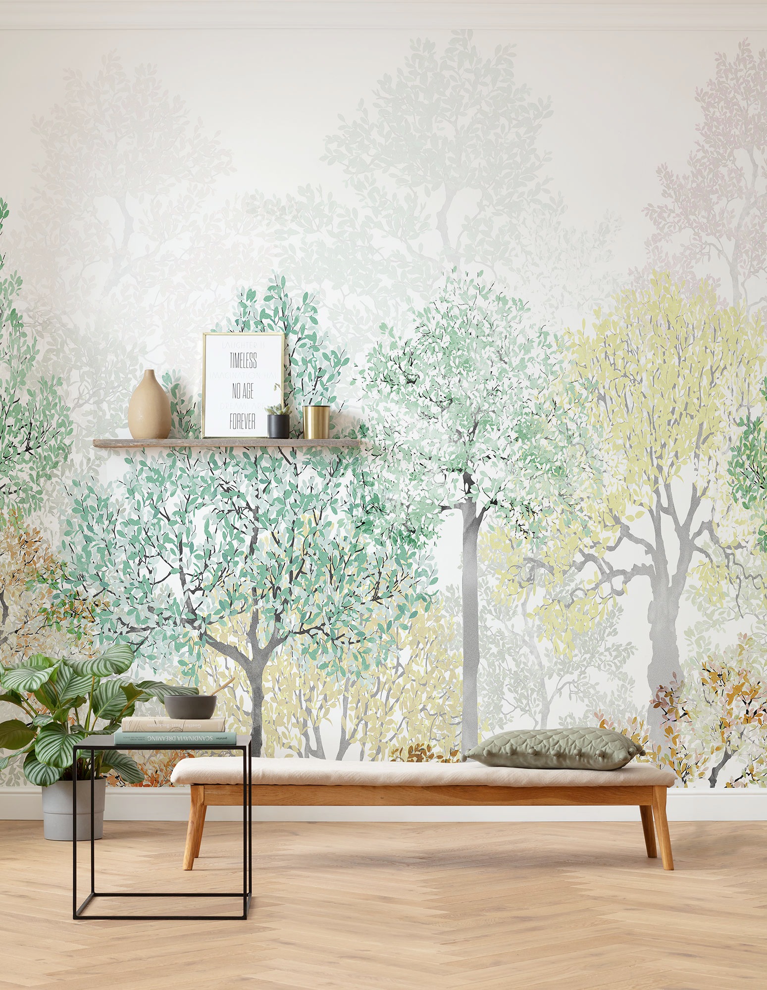 Image of Komar Fototapete "Komar Vlies Fototapete - Bright Rainbow - Grösse 350 x 250 cm" bedruckt glatt