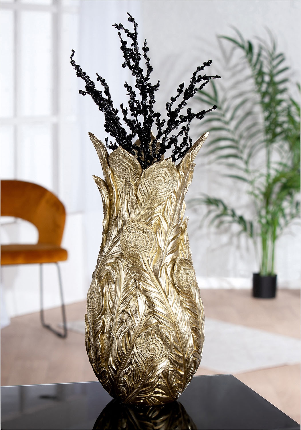 GILDE Vase de table »Vase Feder Pavoa«