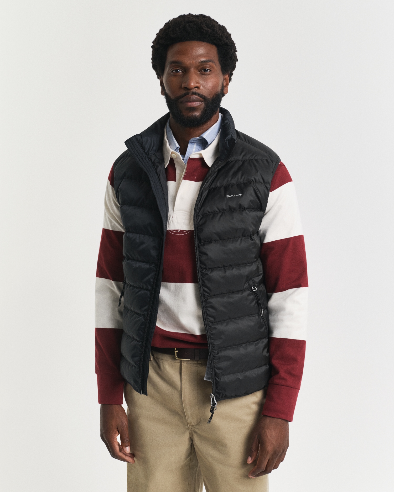 Gant Gilet matelassé »LIGHT DOWN VEST« Stehkragen, leicht, 2-Wege Reissverschluss