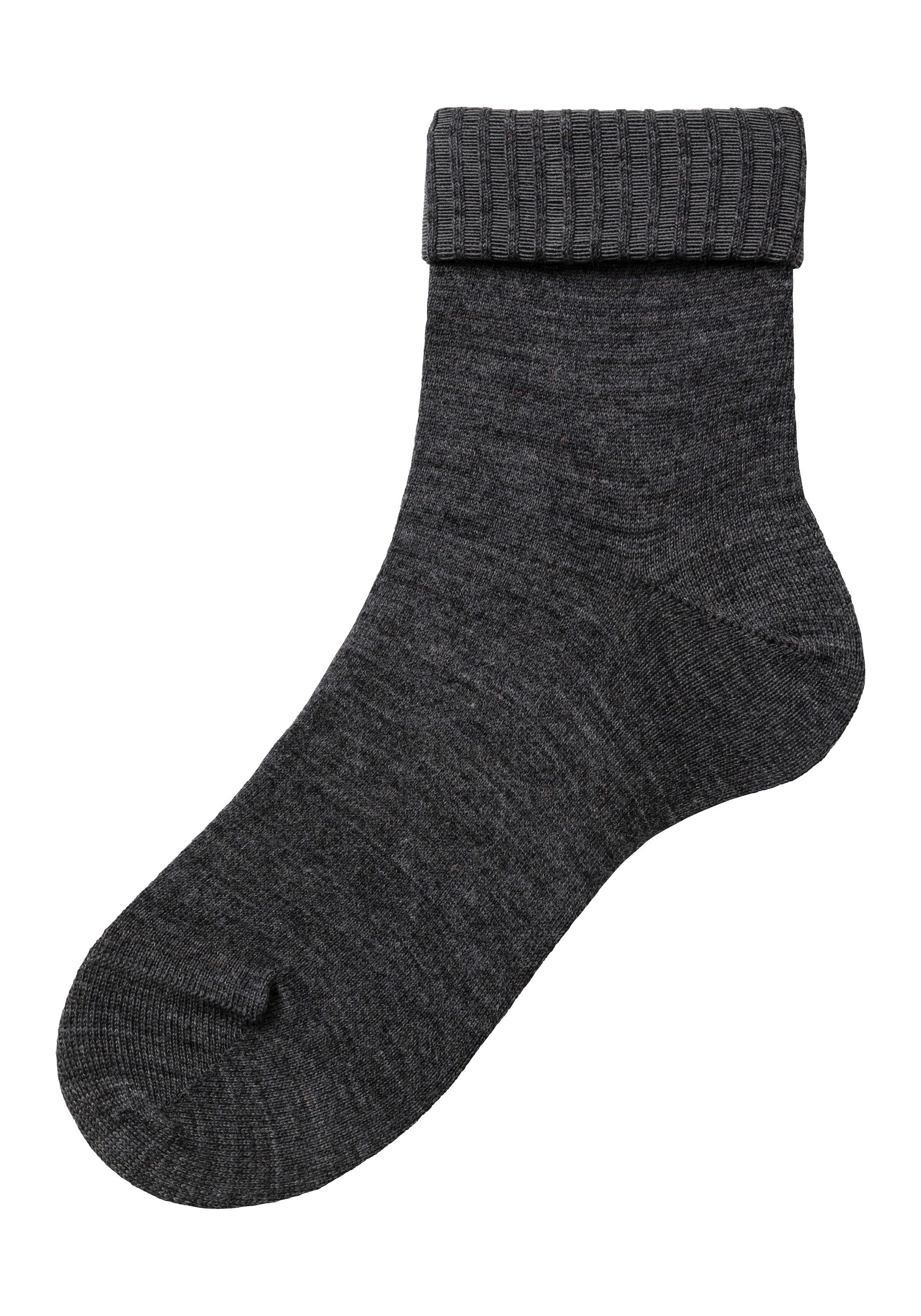 Lavana Umschlagsocken, (Packung, 3 Paar), fein gestrickt mit 53% Wolle