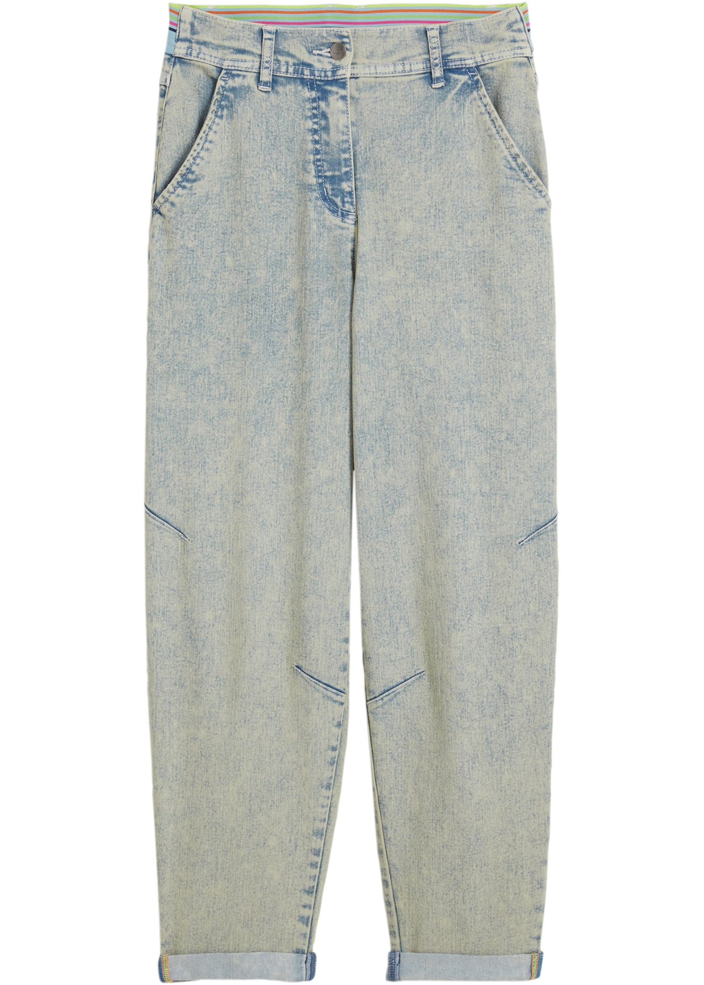 bonprix Jeans boyfriend weites Bein, Loose Fit, mit bequemem Gummi am hinteren Bund