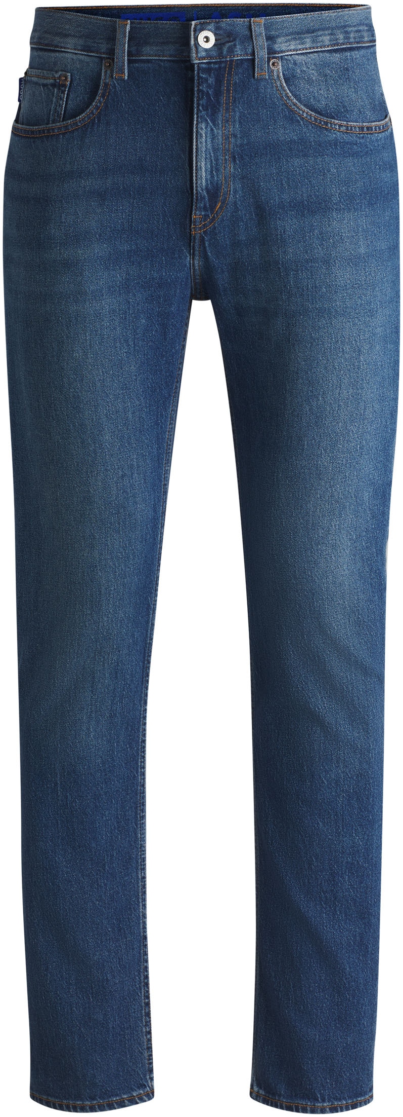 HUGO Blue Slim-fit-Jeans »Ash« mit Stone-washed-Finish