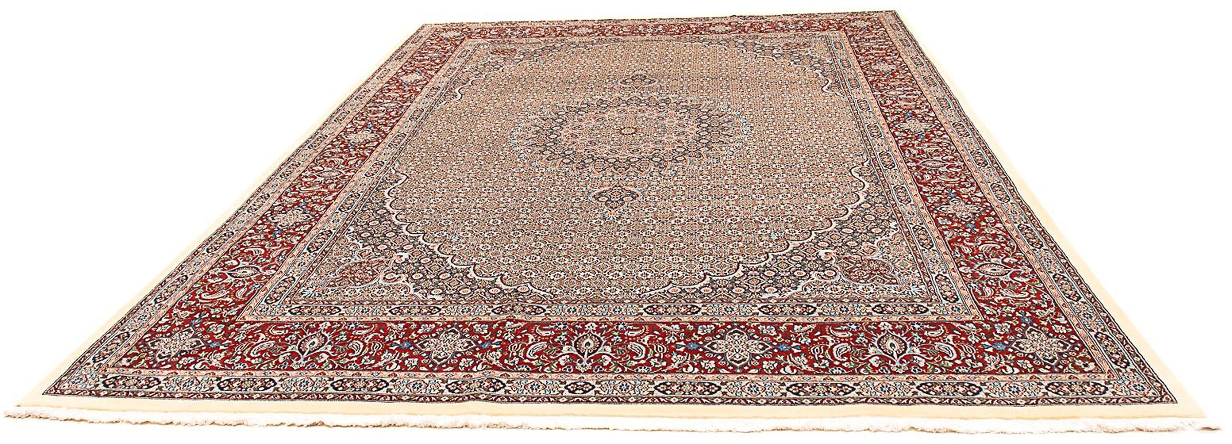 Image of morgenland Orientteppich »Perser - Classic - 342 x 246 cm - hellbraun«, rechteckig, 10 mm Höhe, Wohnzimmer, Handgeknüpft, Einzelstück mit Zertifikat bei Ackermann Versand Schweiz