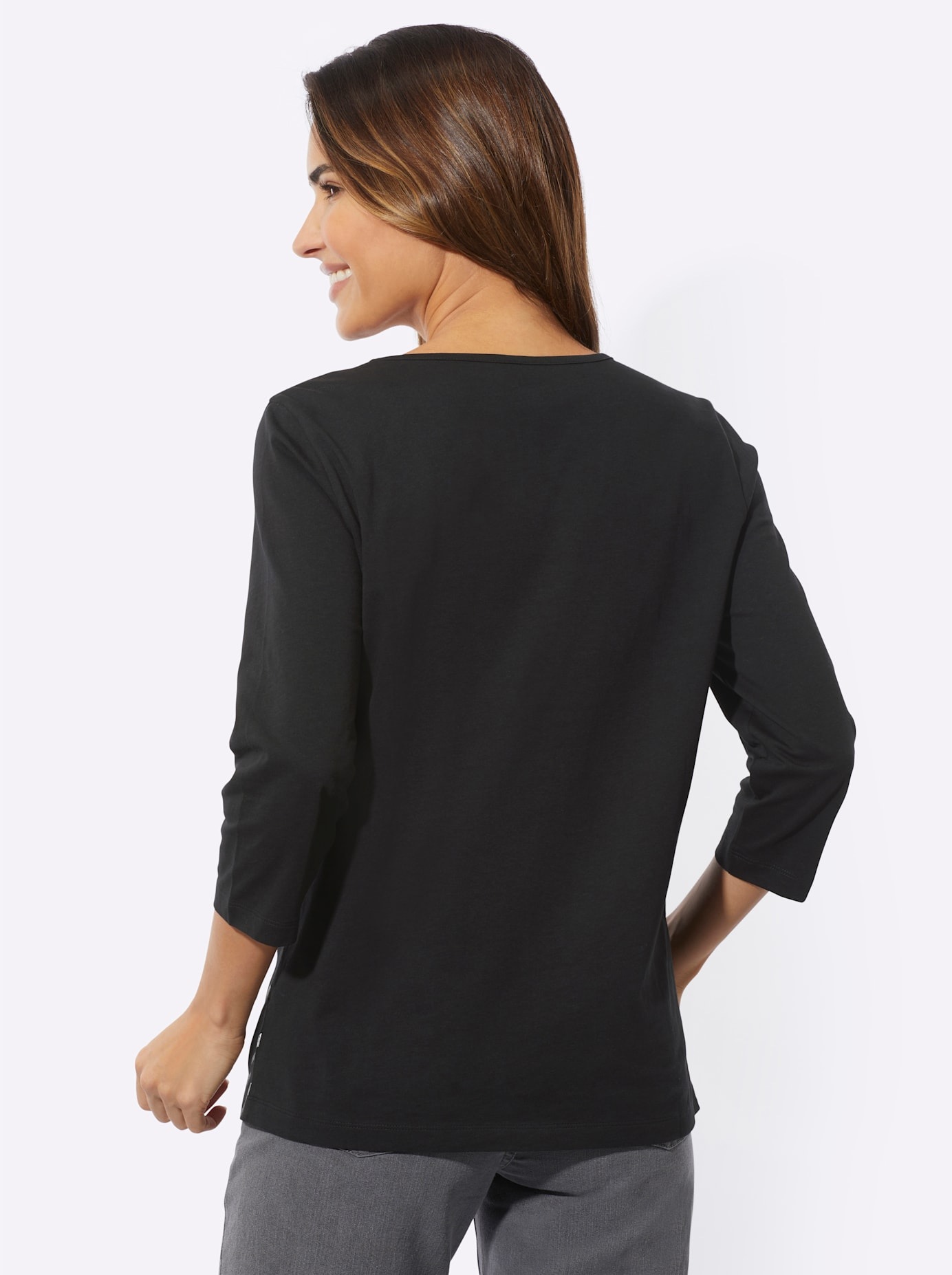 Classic Basics Shirt à col rond »Rundhals-Shirt« 1 cuis