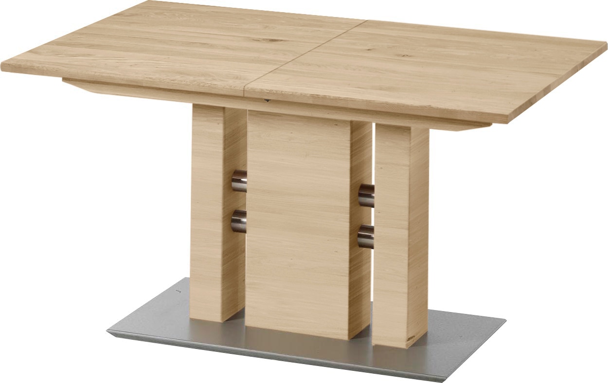 Image of K+W Komfort & Wohnen Esstisch "5030" Funktionstisch mit Synchronauszug, Massivholz,2 Breiten wählbar