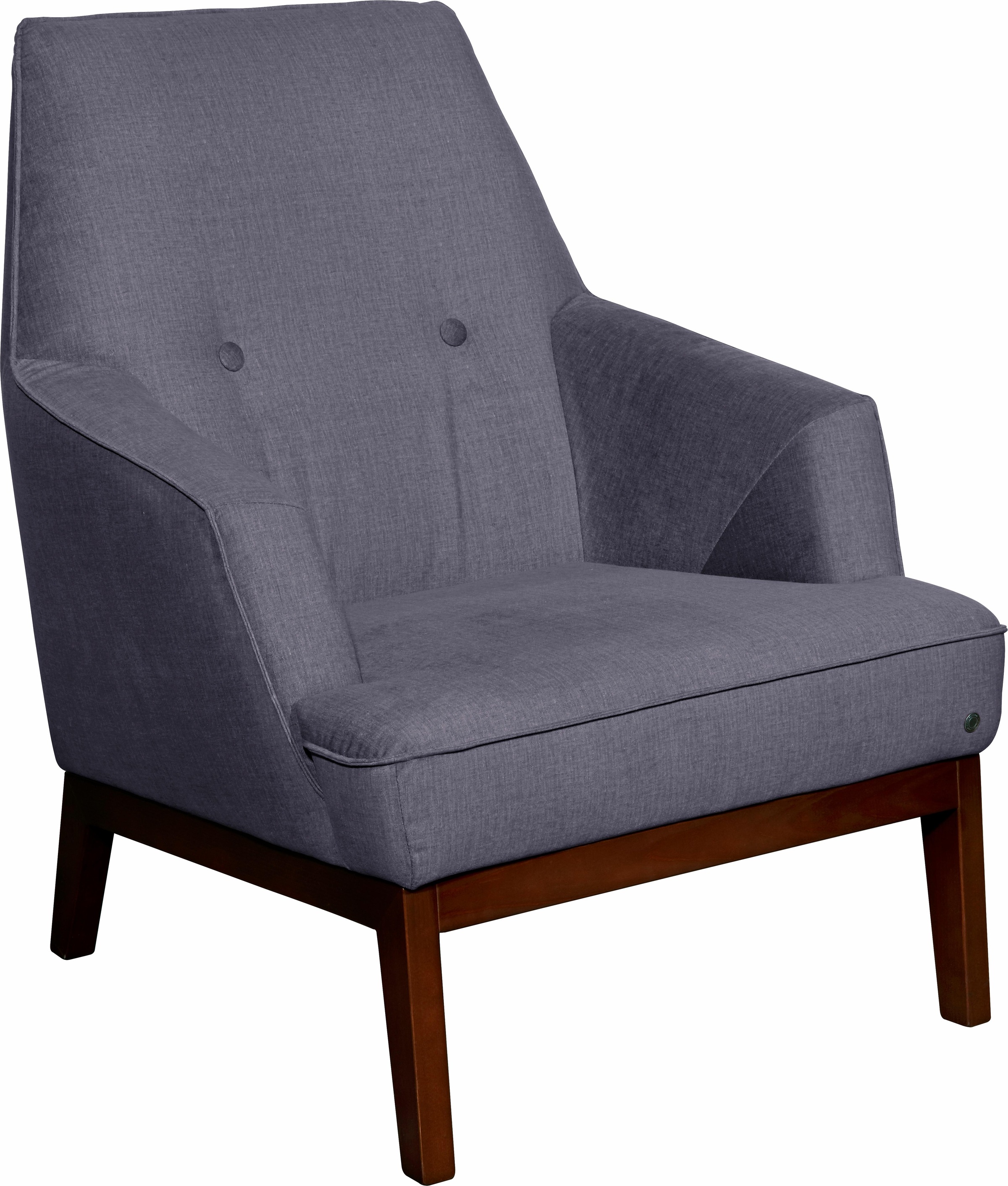 Image of TOM TAILOR Sessel »COZY«, im Retrolook, mit Kedernaht und Knöpfung, Füsse nussbaumfarben bei Ackermann Versand Schweiz