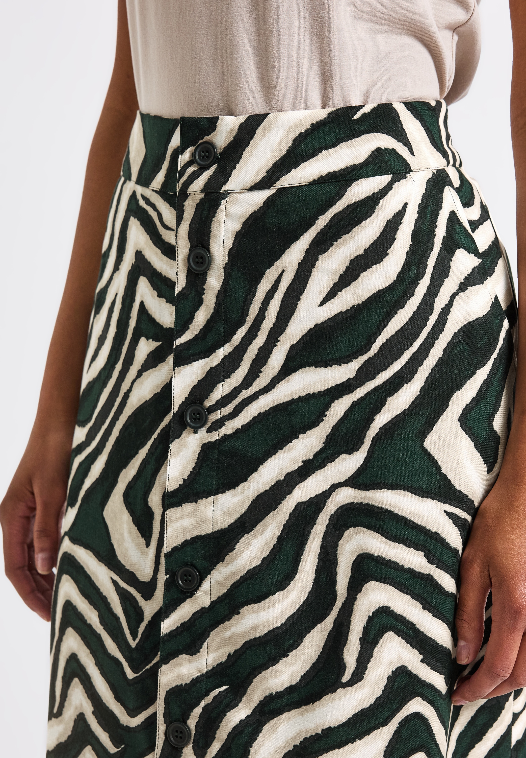 STREET ONE Midirock, mit Animal-Print