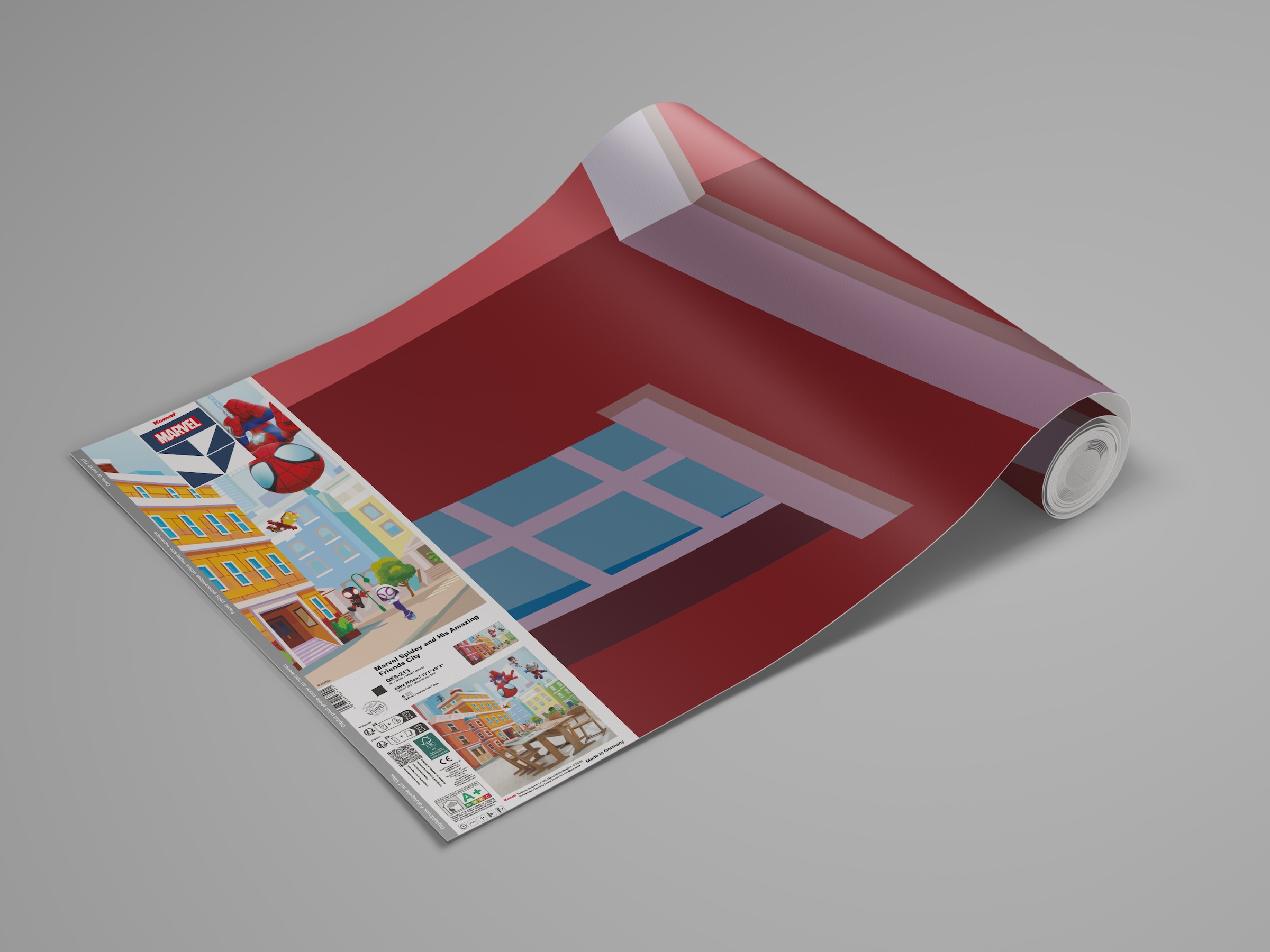 Komar Kindertapete »Marvel Spidey and His Amazing Friends City« bedruckt glatt