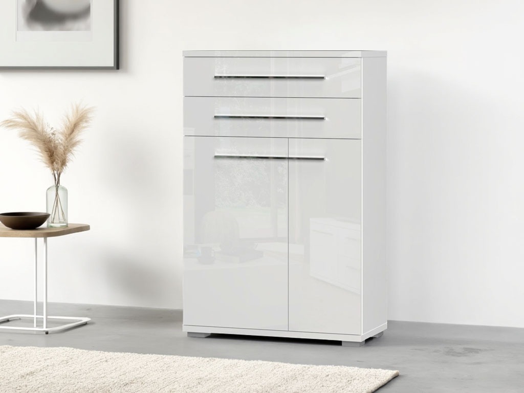 Image of GOODproduct Schuhschrank "Piano" (H/B/T): 117/76/35cm, UV lackiert, hochglänzend, Soft-Close Funktion