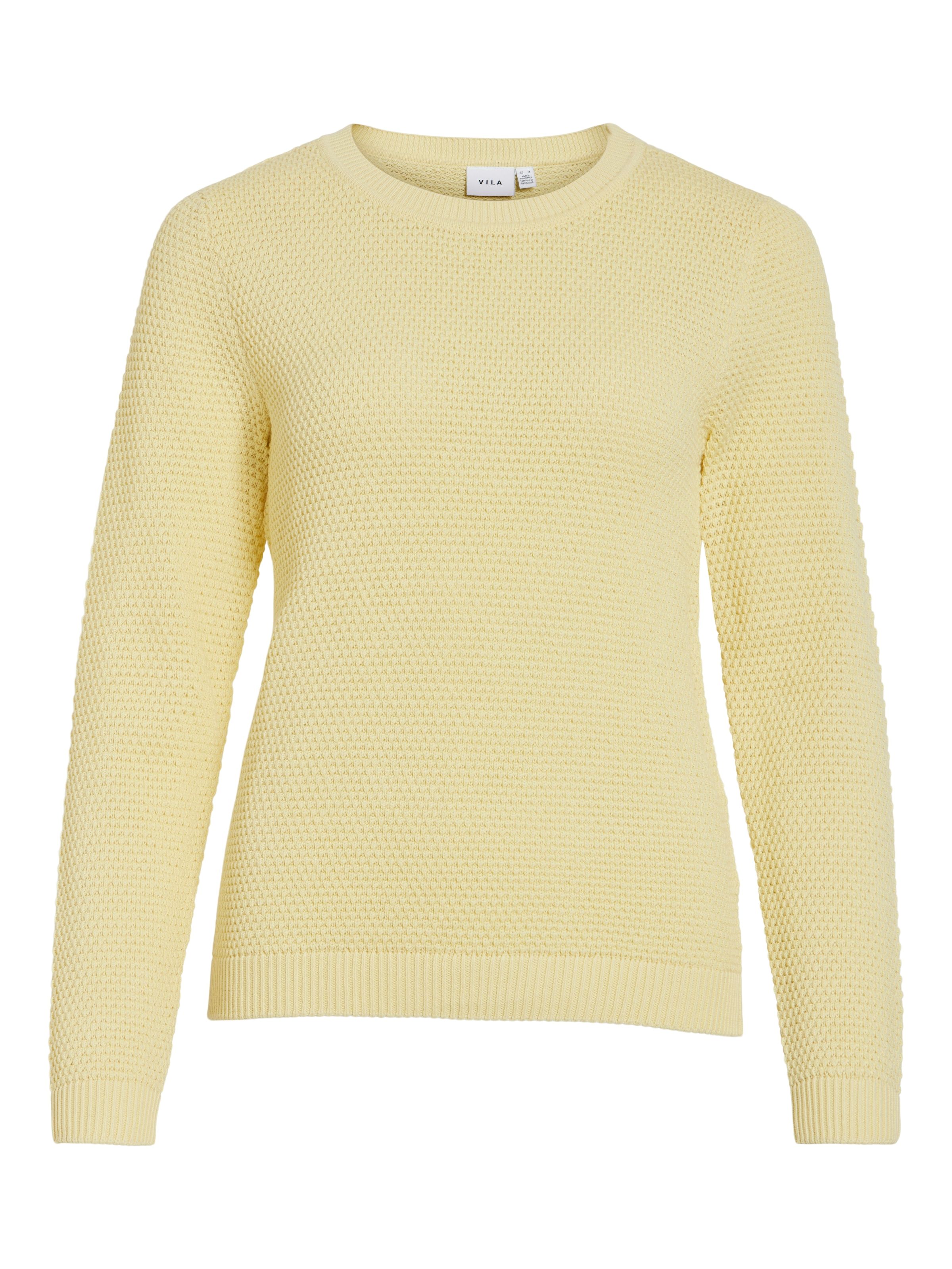Vila Pull à col rond »VIDALO O-NECK L/S KNIT TOP- NOOS« coton, coupe régulière