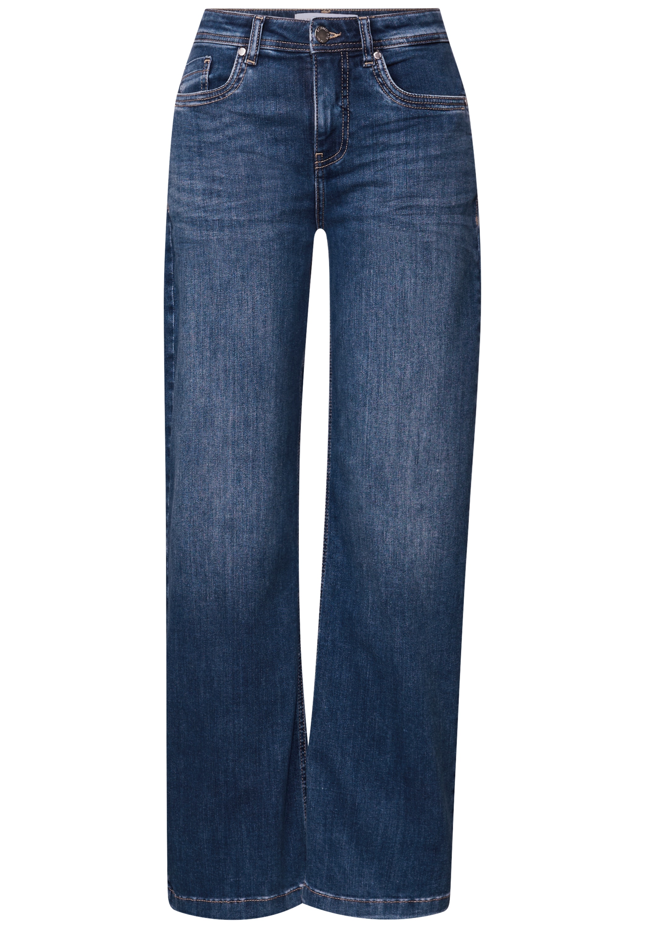 STREET ONE Weite Jeans »QR Denim-Wide Leg«, mit Stretch