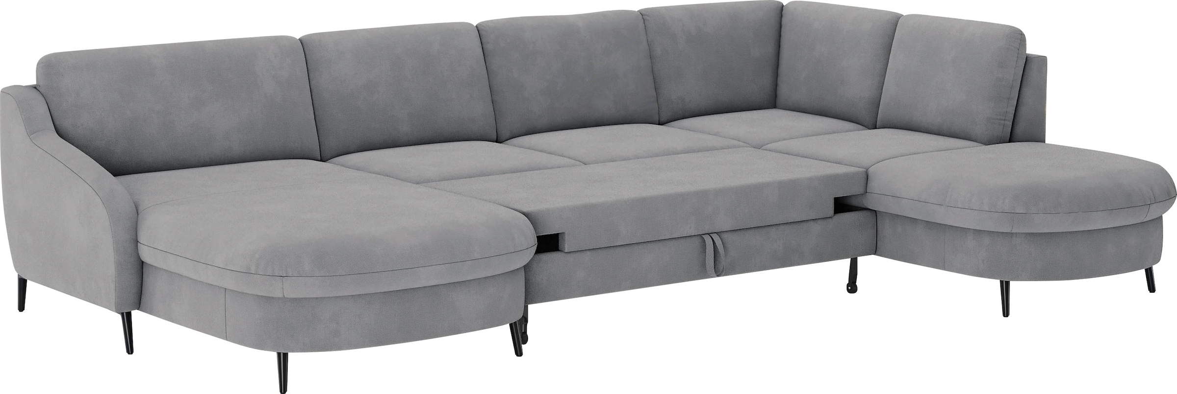 sit&more Wohnlandschaft »Soul U-Form«, wahlweise mit Bettfunktion und Bettkasten oder Schubkasten