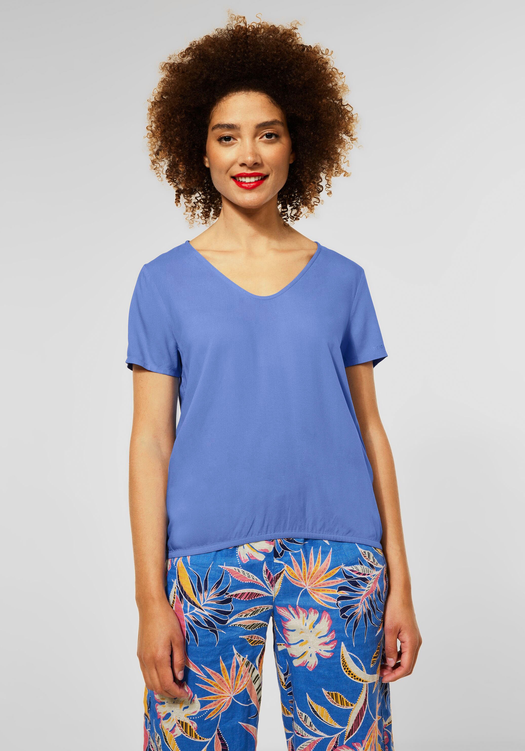 Image of STREET ONE Shirtbluse, in frischer Unifarbe bei Ackermann Versand Schweiz