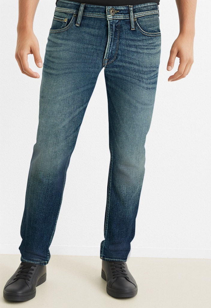 Jack & Jones Regular-fit-Jeans »JJICLARK mit Used-Look und Stretch für den Alltag« mit Abriebeffekten